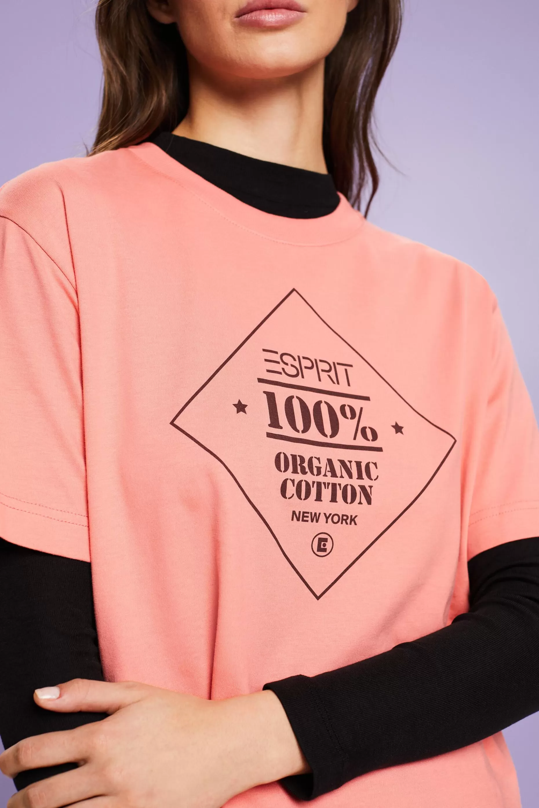 ESPRIT Organic Cotton Printed T-Shirt at our Online Shop *Women T-Shirts + Tops