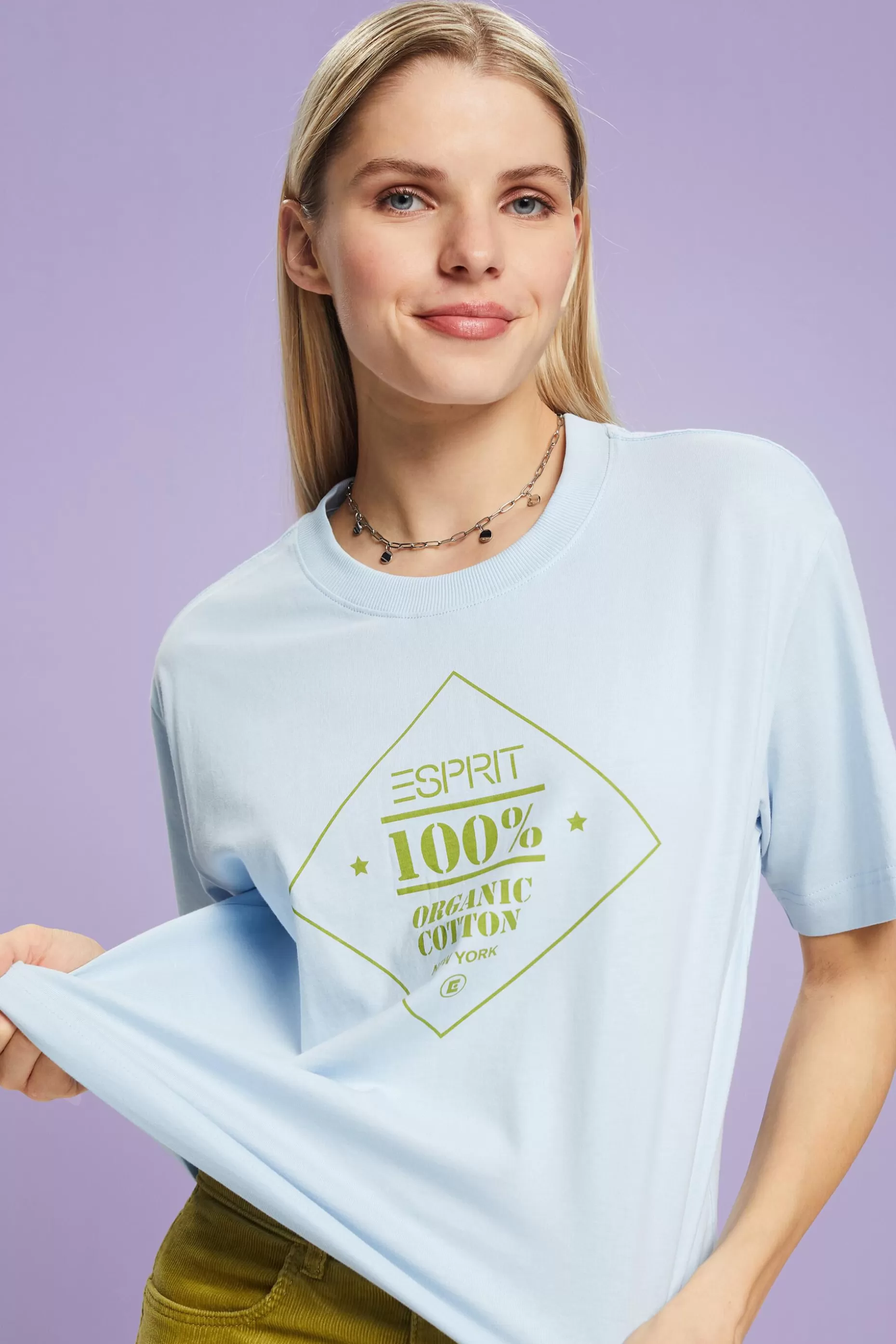 ESPRIT Organic Cotton Printed T-Shirt at our Online Shop *Women T-Shirts + Tops