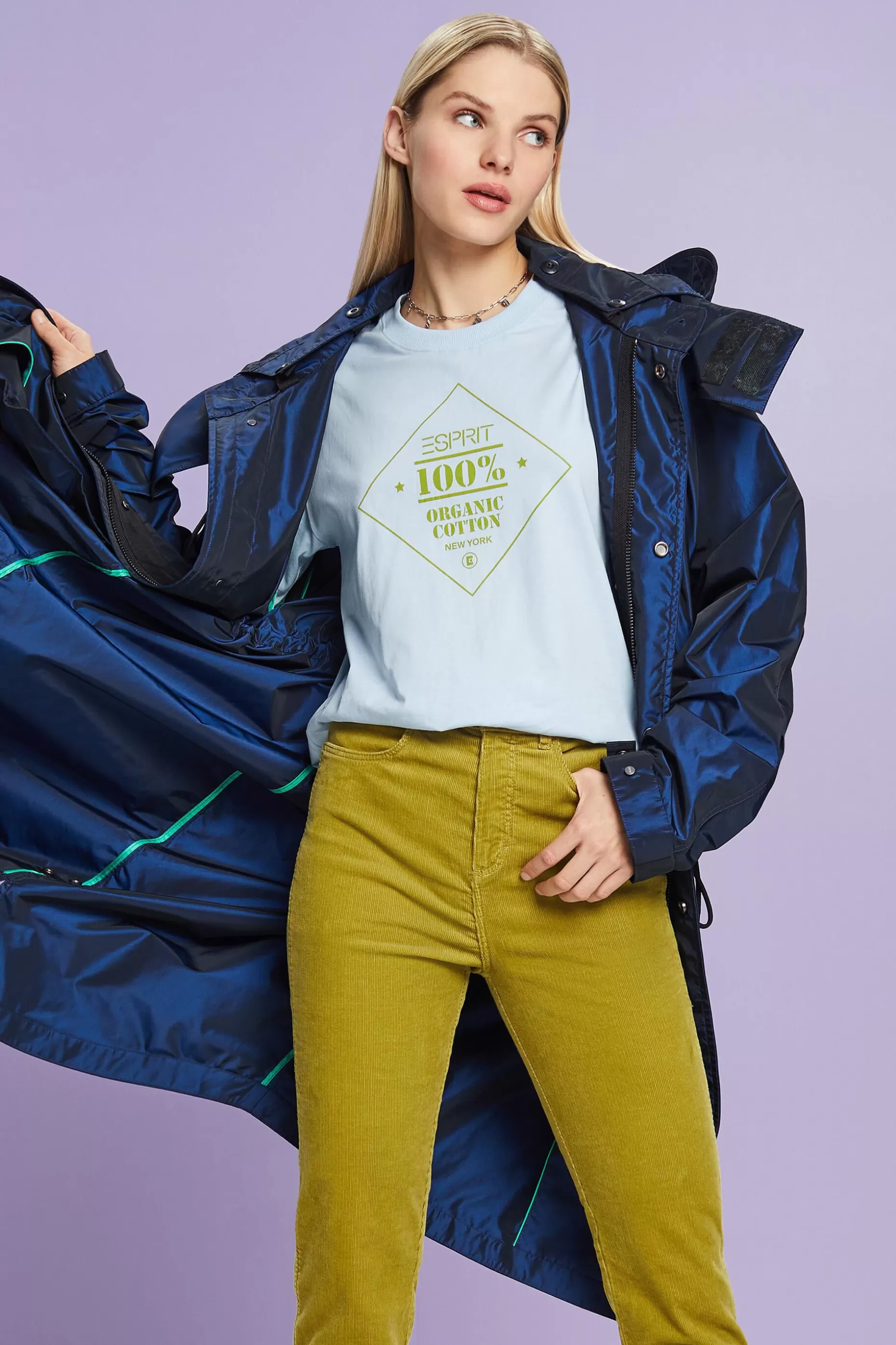 ESPRIT Organic Cotton Printed T-Shirt at our Online Shop *Women T-Shirts + Tops