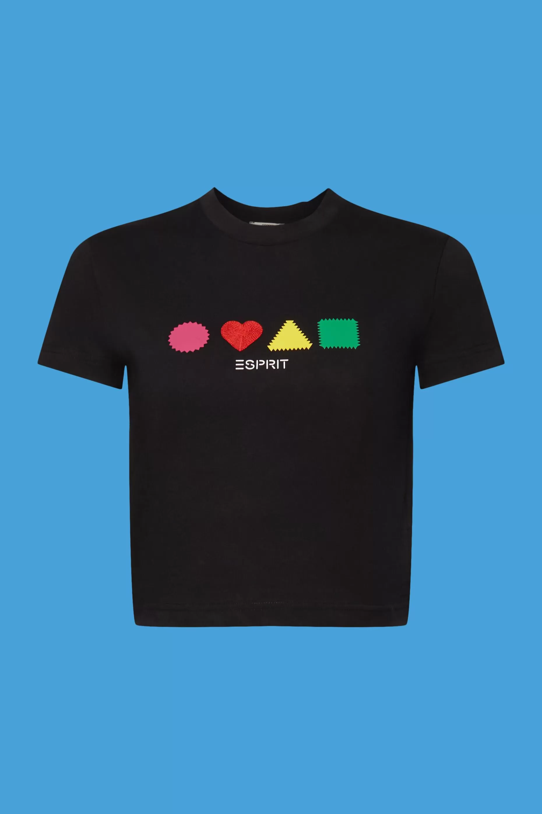 ESPRIT Organic cotton T-shirt with geometric print at our Online Shop *Women T-Shirts + Tops