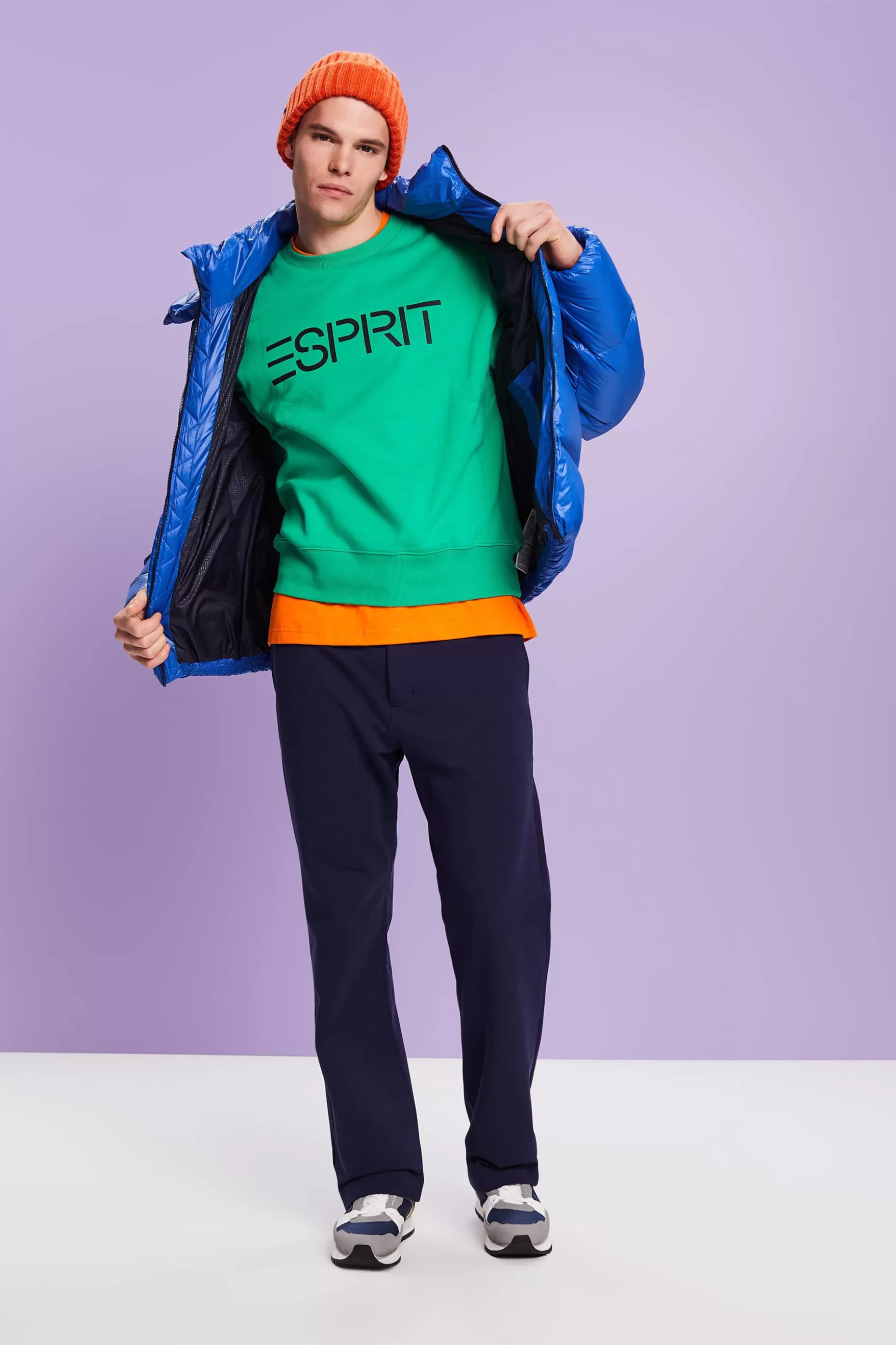 ESPRIT Organic Cotton-Blend Straight Pants at our Online Shop *Men Pants + Joggers