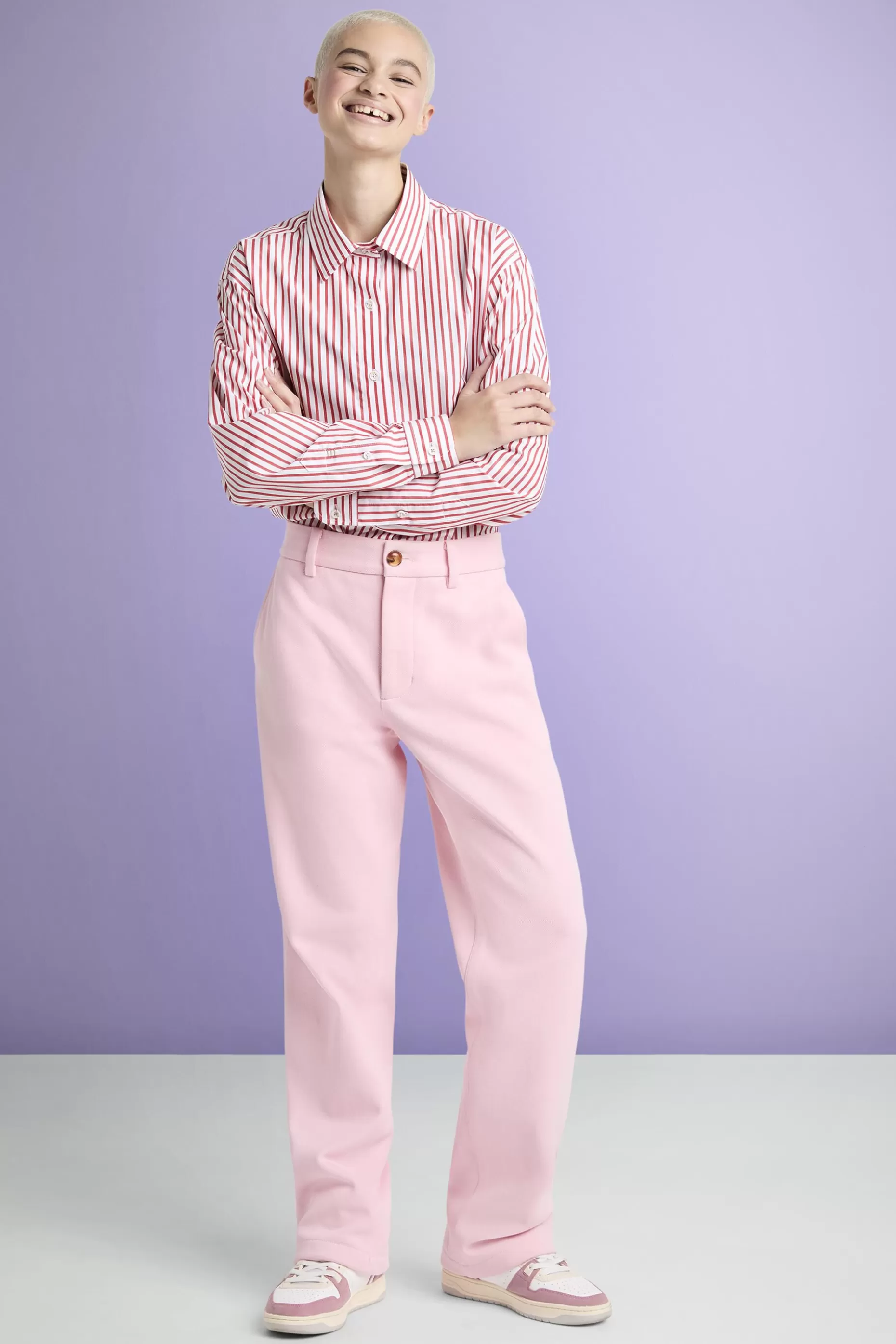 ESPRIT Organic Cotton-Blend Wide-Leg Trousers at our Online Shop *Women Premium Picks