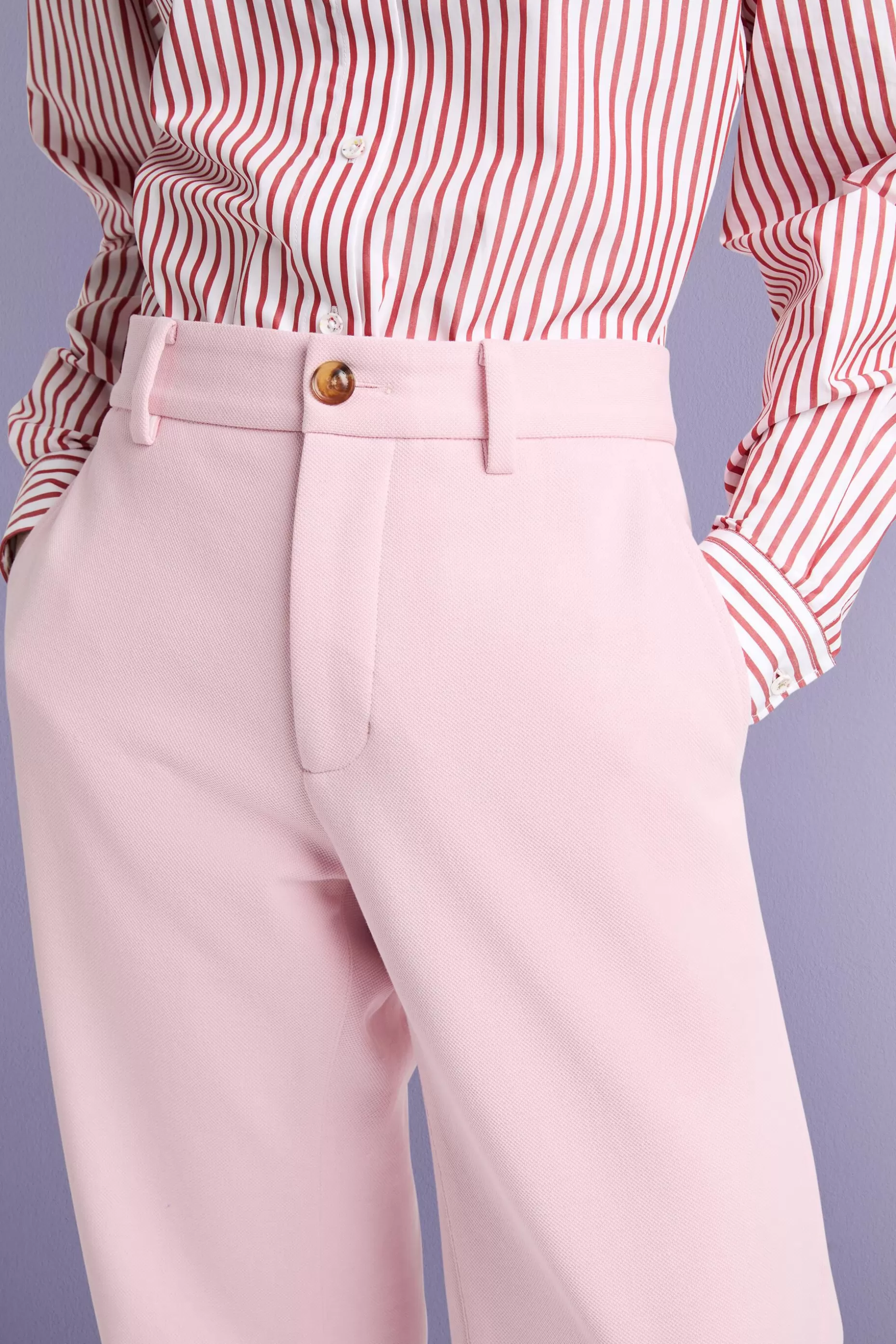 ESPRIT Organic Cotton-Blend Wide-Leg Trousers at our Online Shop *Women Premium Picks