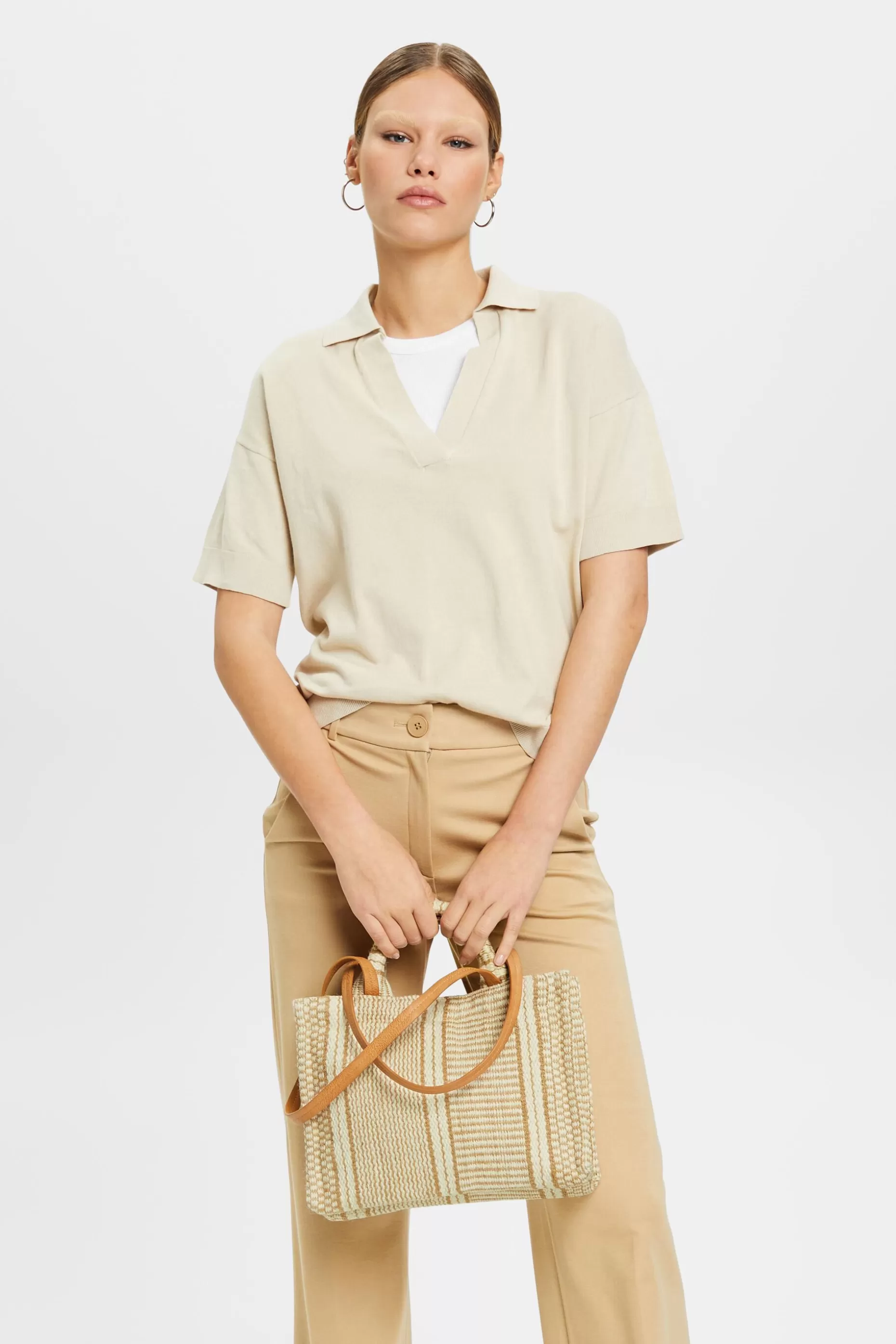 ESPRIT Orlane small shopper bag with jute at our Online Shop *Women Bags
