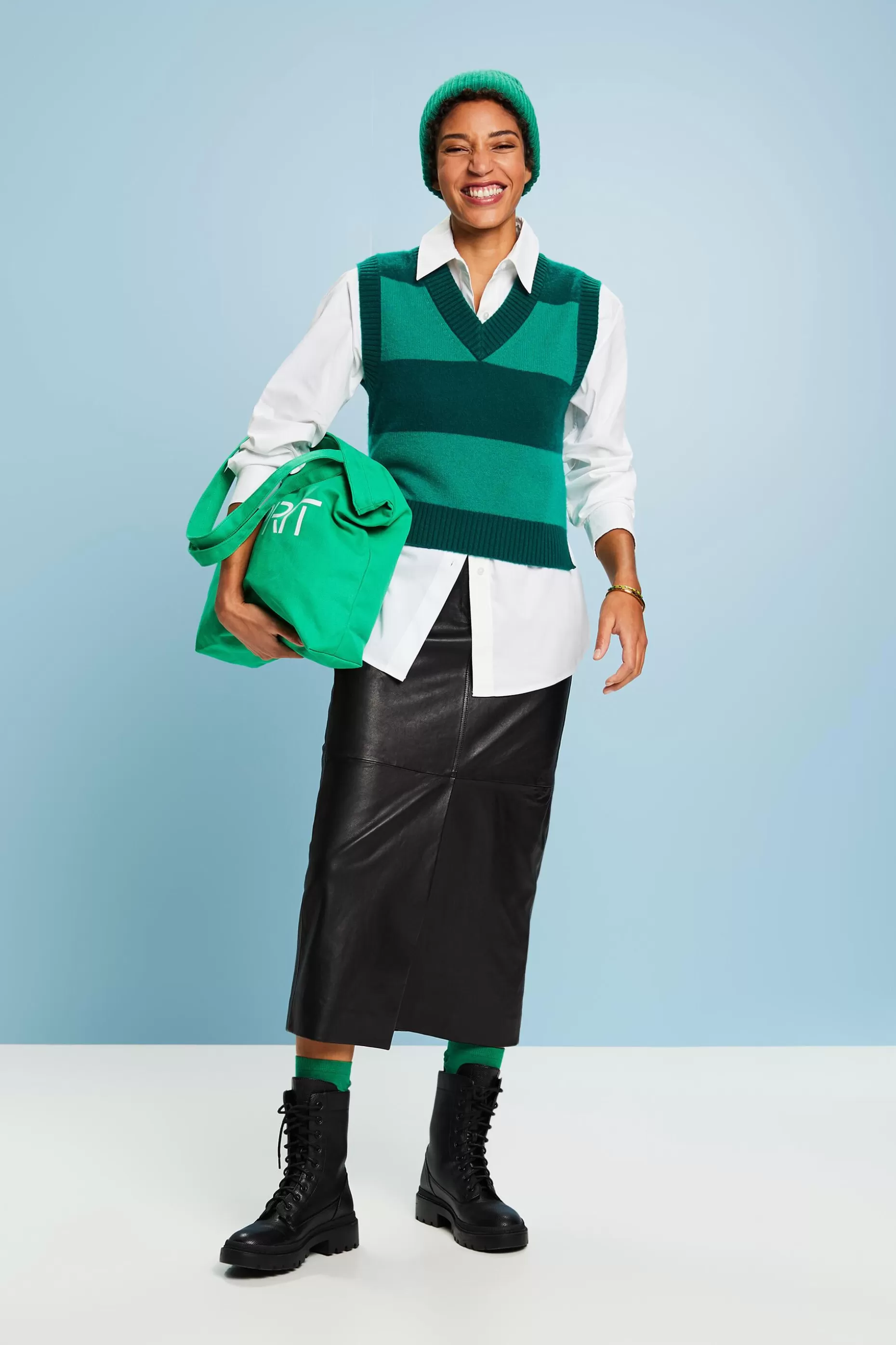 ESPRIT Oversized Button-Down Shirt at our Online Shop *Women T-Shirts + Tops