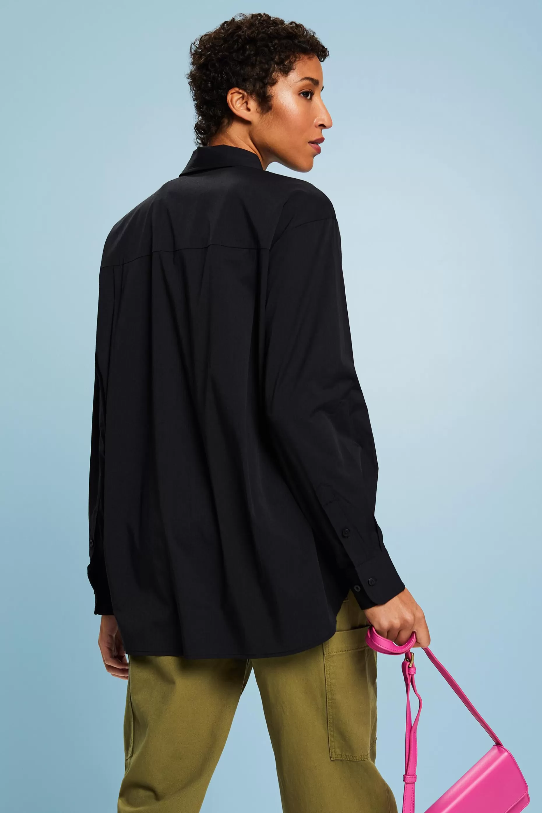 ESPRIT Oversized Button-Down Shirt at our Online Shop *Women T-Shirts + Tops