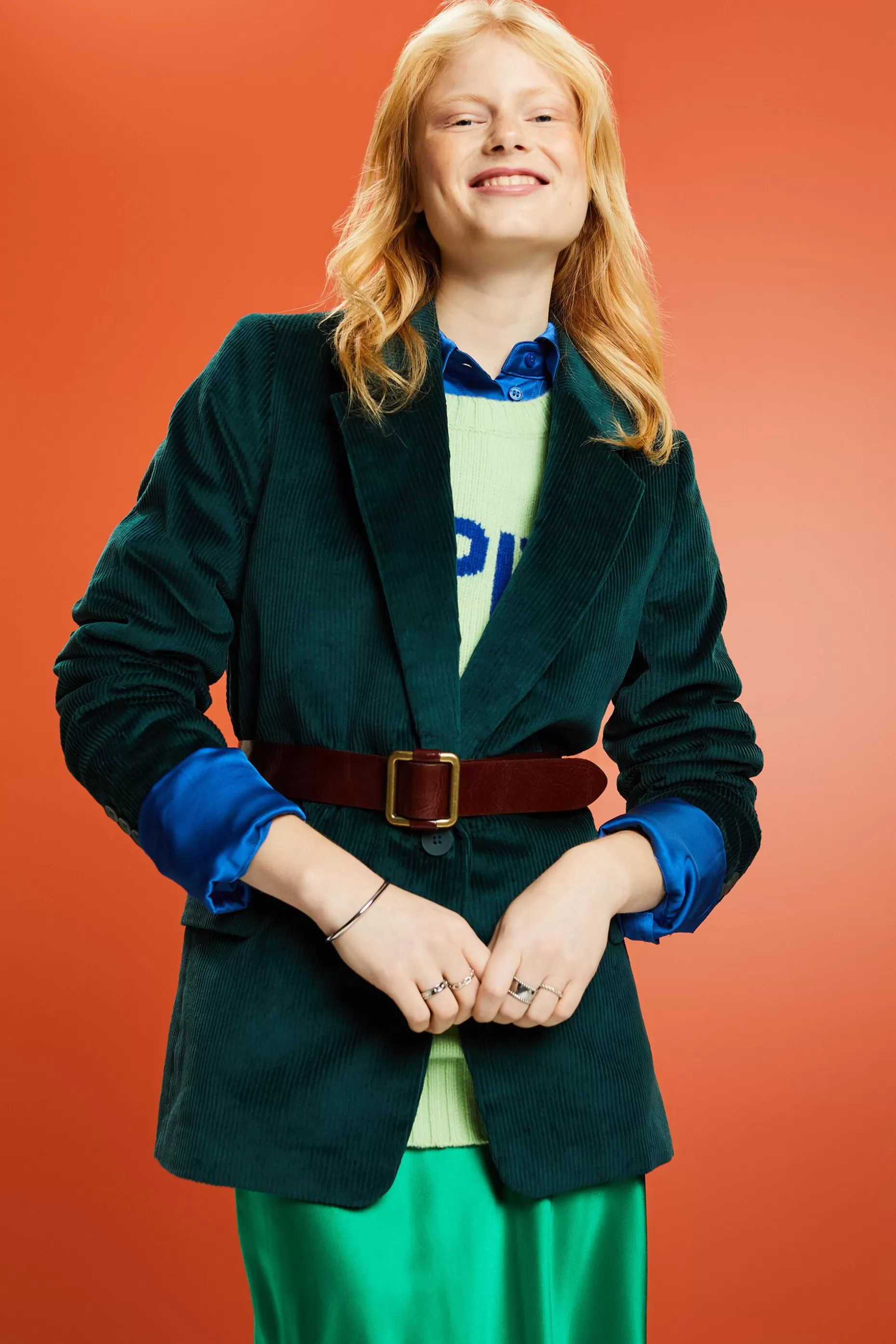ESPRIT Oversized Corduroy Blazer at our Online Shop *Women Clearance 60%-70% Off