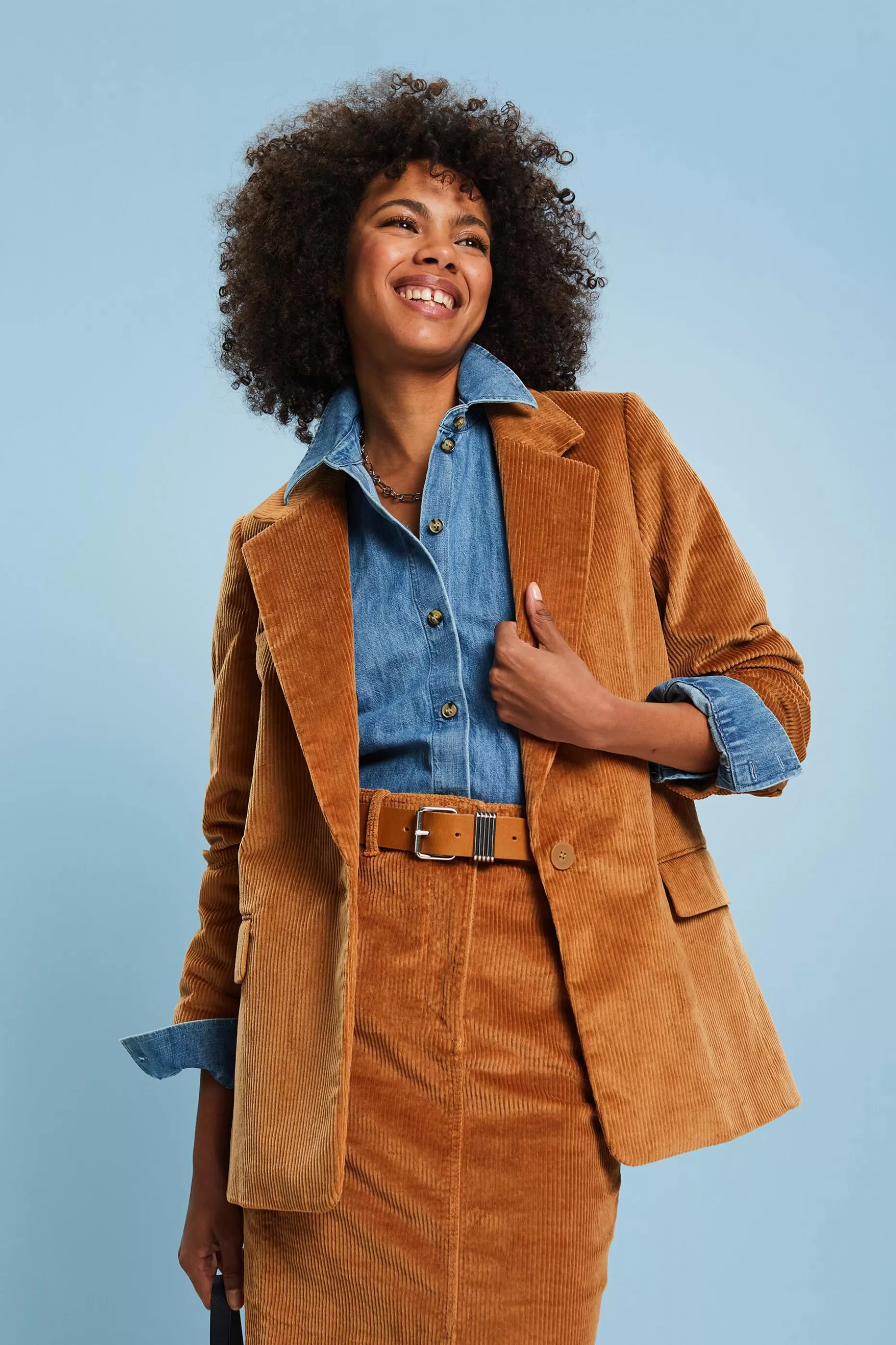 ESPRIT Oversized Corduroy Blazer at our Online Shop *Women Blazers