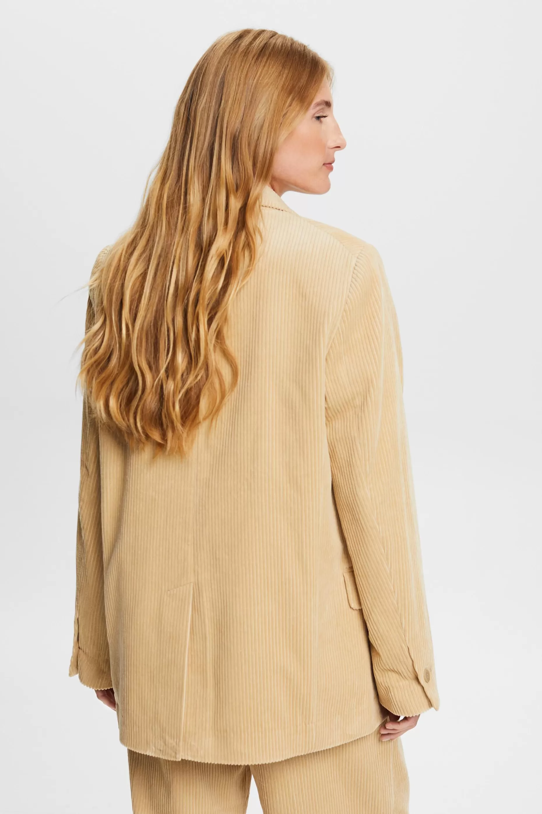 ESPRIT Oversized Cotton Corduroy Blazer at our Online Shop *Women Jackets + Coats