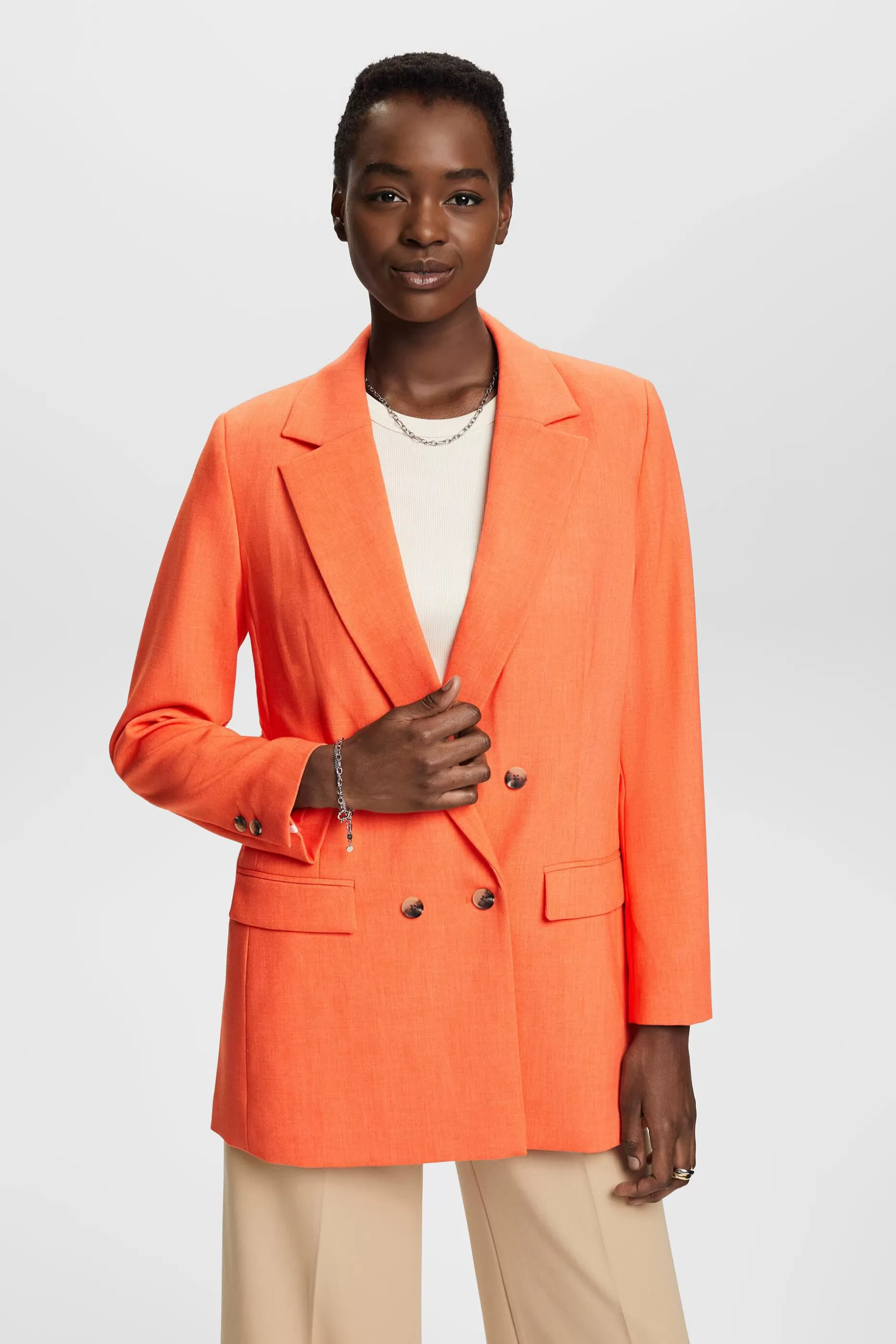 ESPRIT Oversized double-breasted blazer at our Online Shop *Women Clearance 60%-70% Off