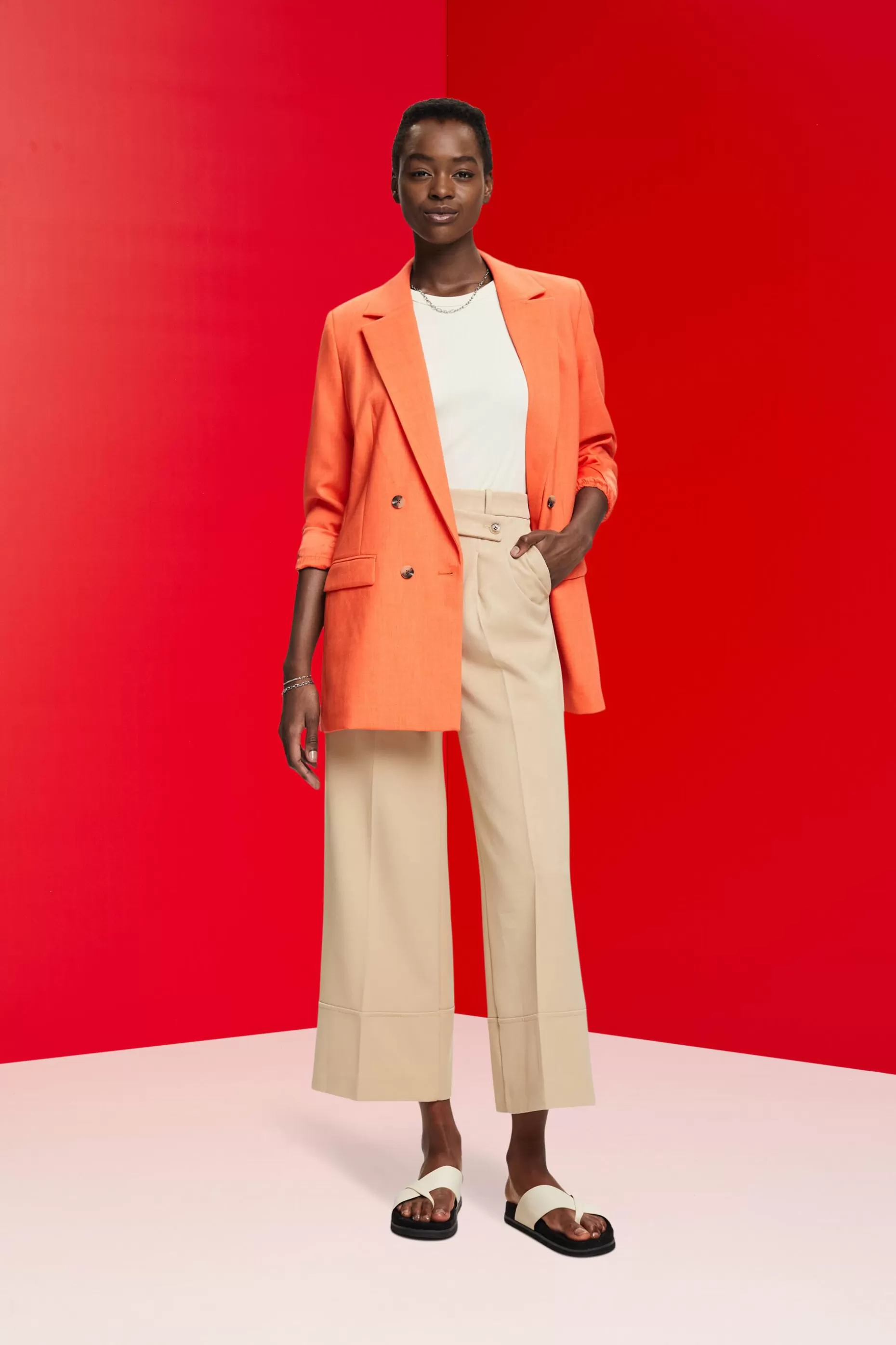 ESPRIT Oversized double-breasted blazer at our Online Shop *Women Clearance 60%-70% Off