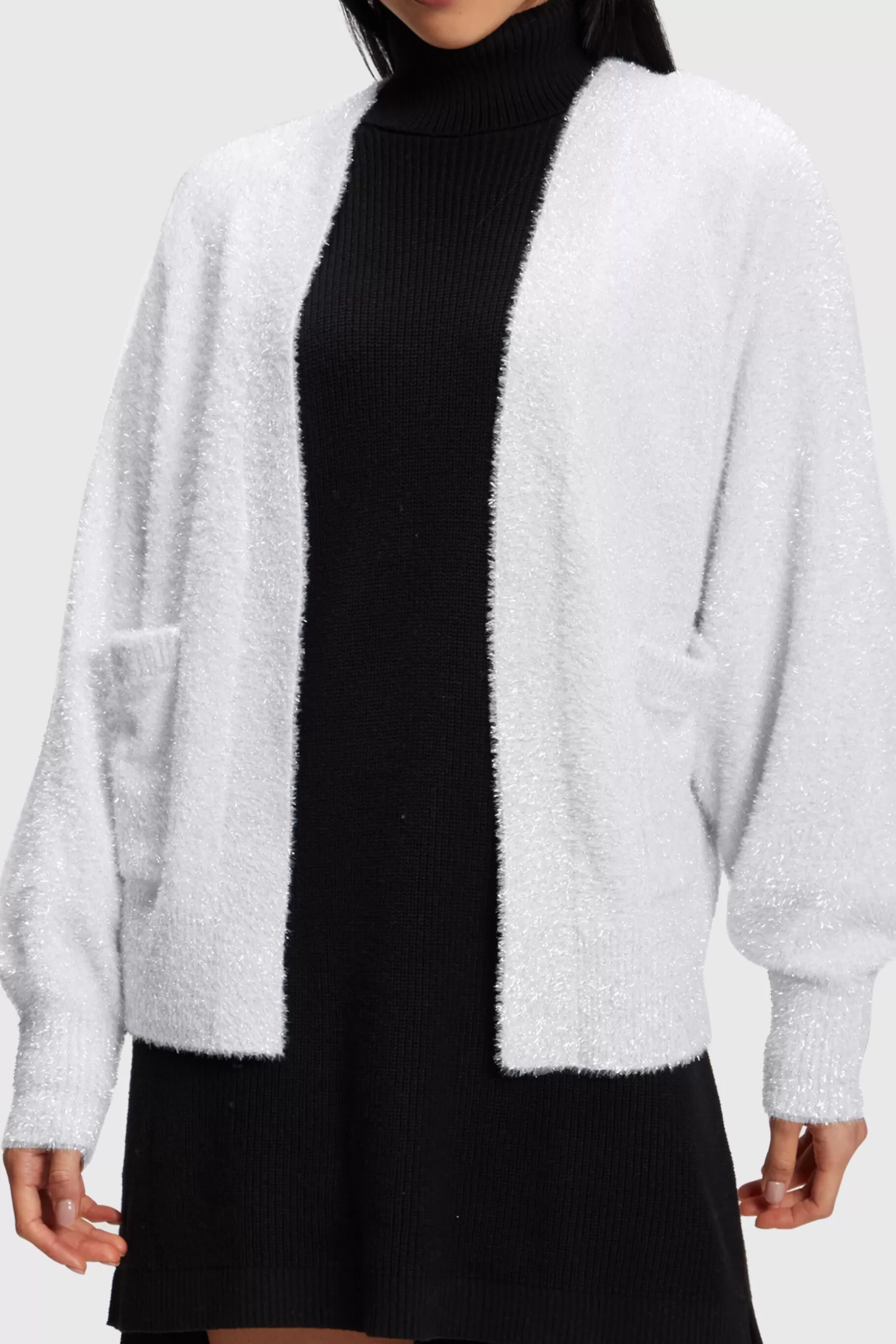 ESPRIT Oversized fuzzy metallic cardigan at our Online Shop * Sale Above $75+