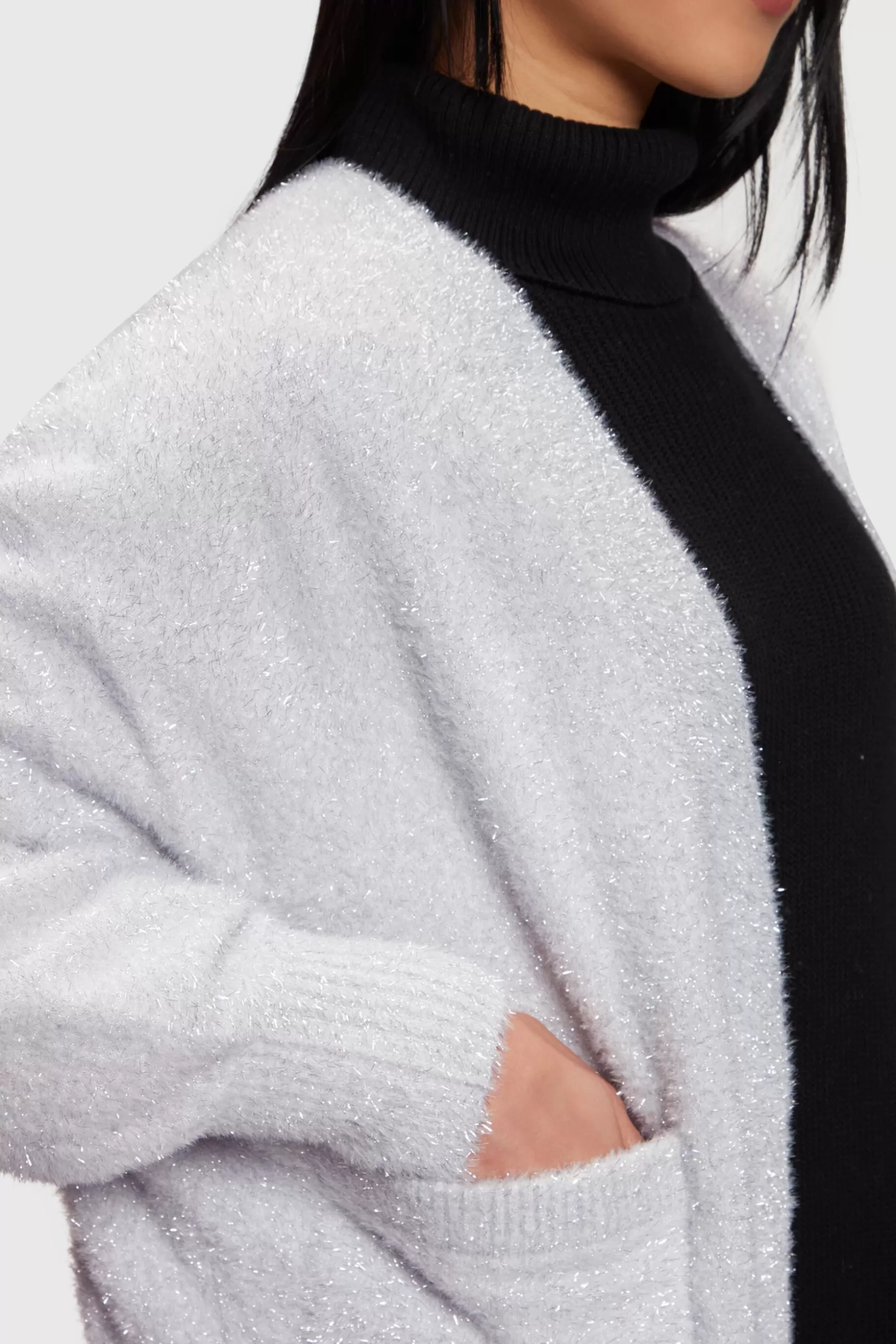 ESPRIT Oversized fuzzy metallic cardigan at our Online Shop * Sale Above $75+