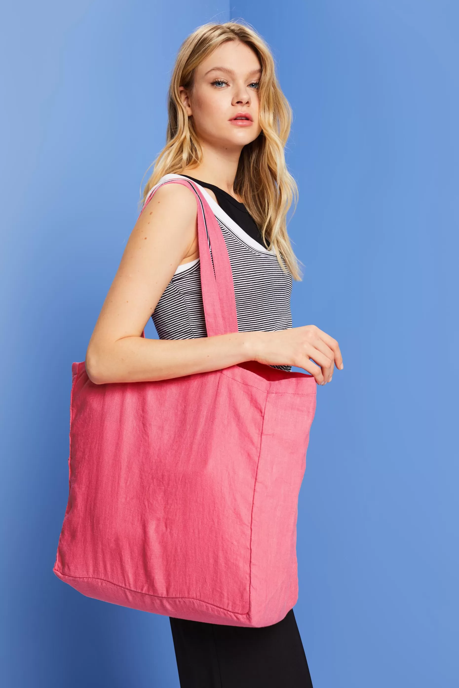 ESPRIT Oversized Linen Tote Bag at our Online Shop *Women Bags