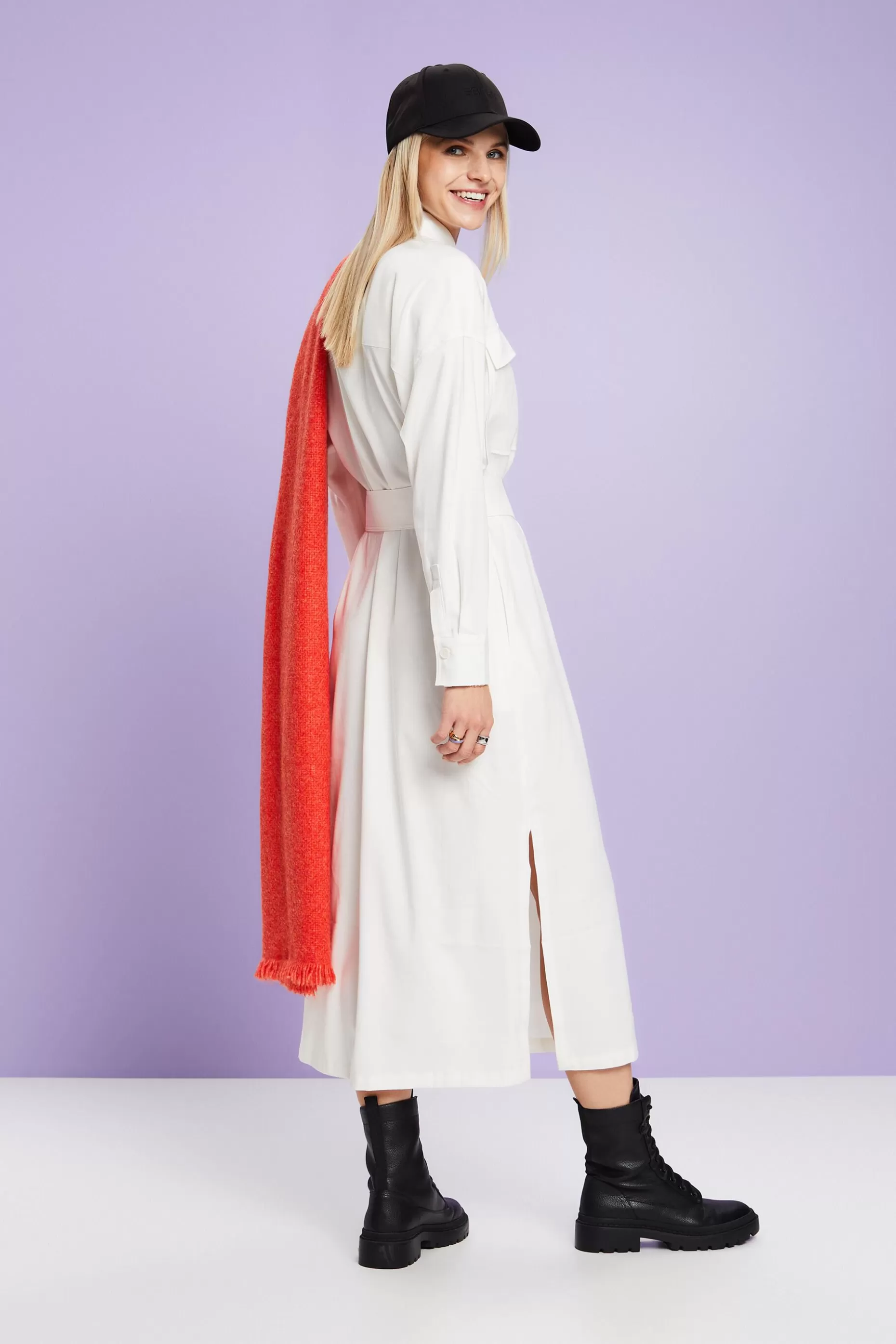 ESPRIT Oversized Midi Shirt Dress at our Online Shop *Women Dresses + Jumpsuits