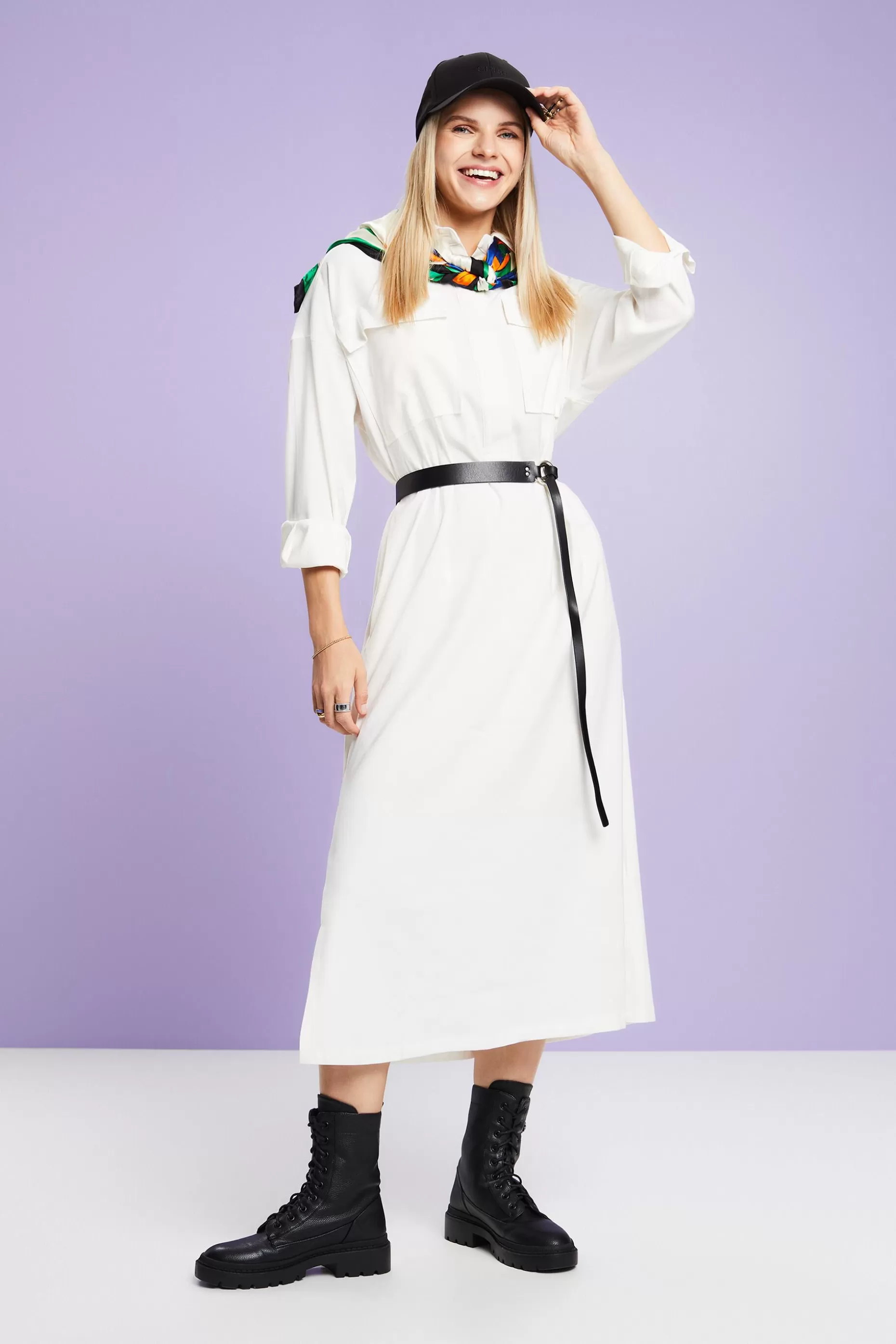 ESPRIT Oversized Midi Shirt Dress at our Online Shop *Women Dresses + Jumpsuits