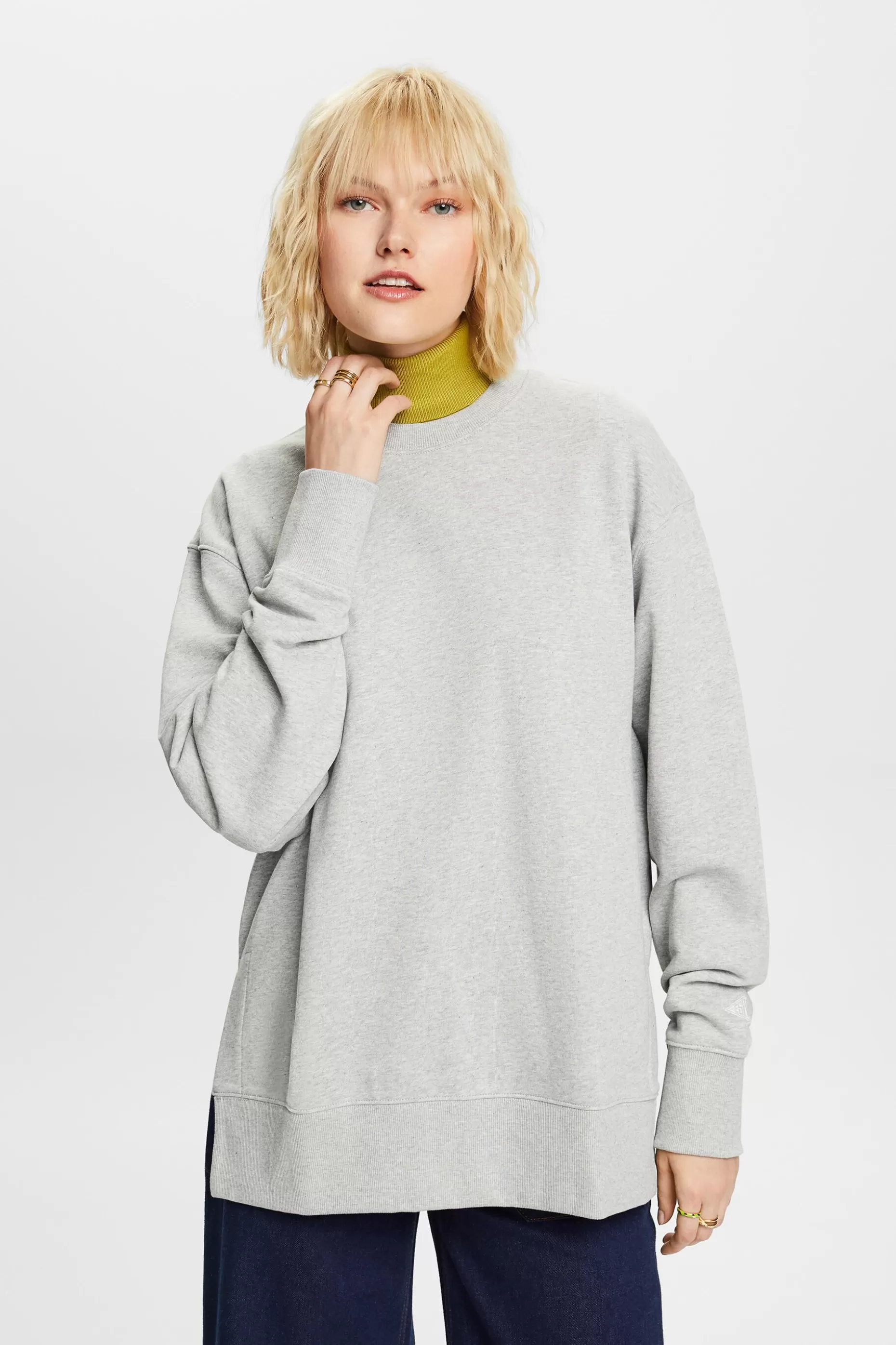 ESPRIT Oversized Split Hem Crewneck Sweatshirt at our Online Shop *Women Sweatshirts + Hoodies