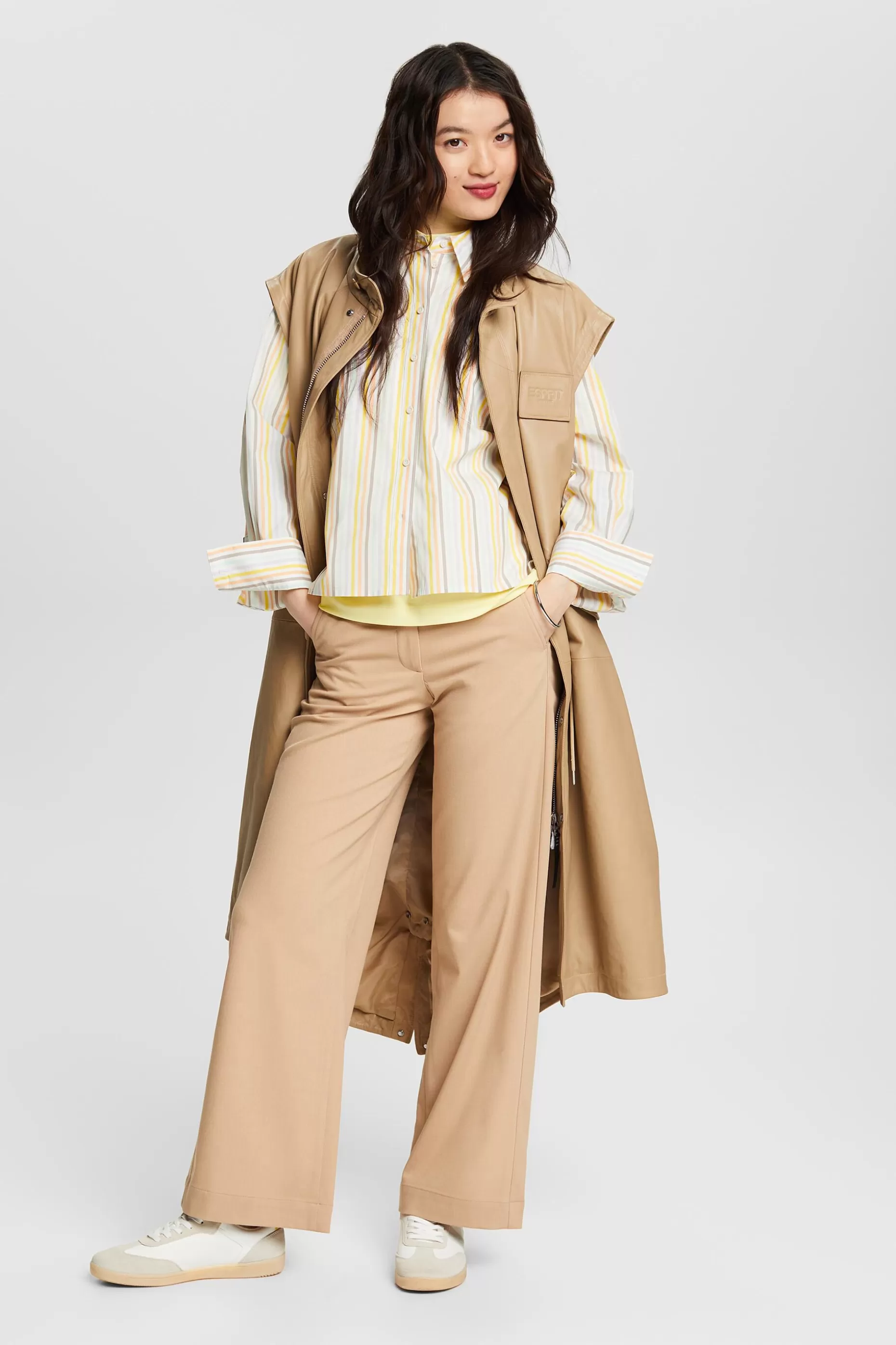 ESPRIT Oversized Striped Button-Down Shirt at our Online Shop *Women Shirts + Blouses