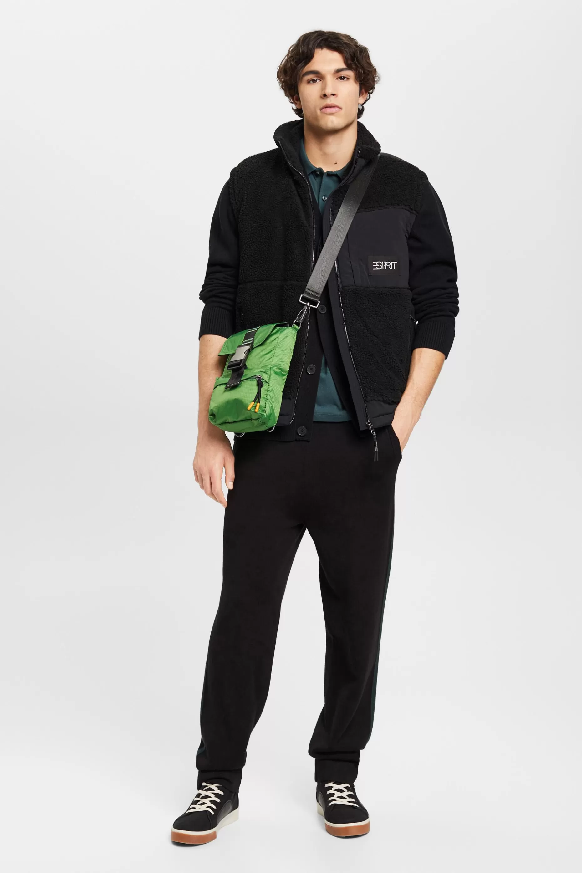 ESPRIT Paneled Sherpa Jacket at our Online Shop *Men Jackets + Coats