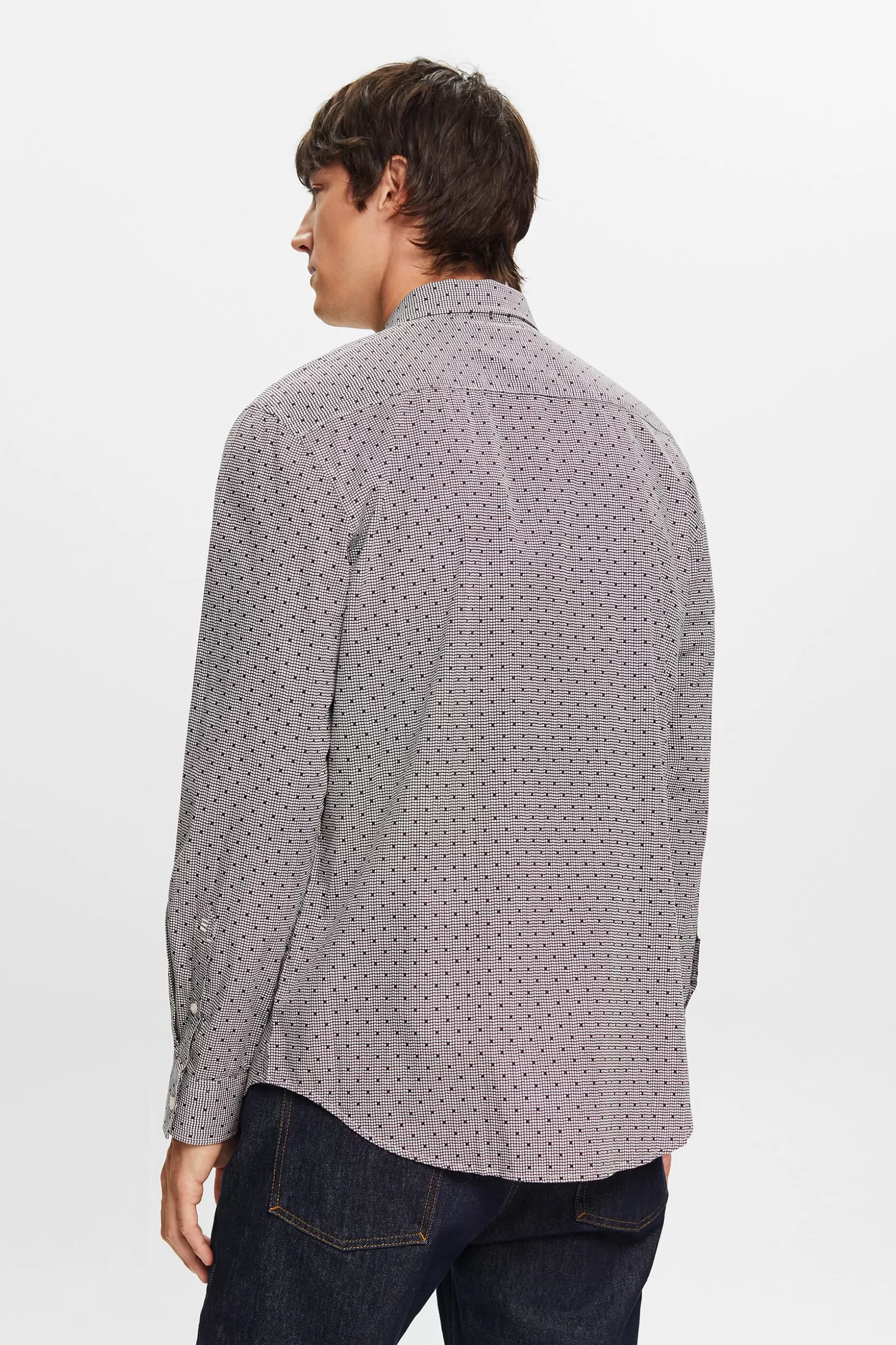 ESPRIT Patterned button-down shirt, 100% cotton at our Online Shop * Sale Under $50