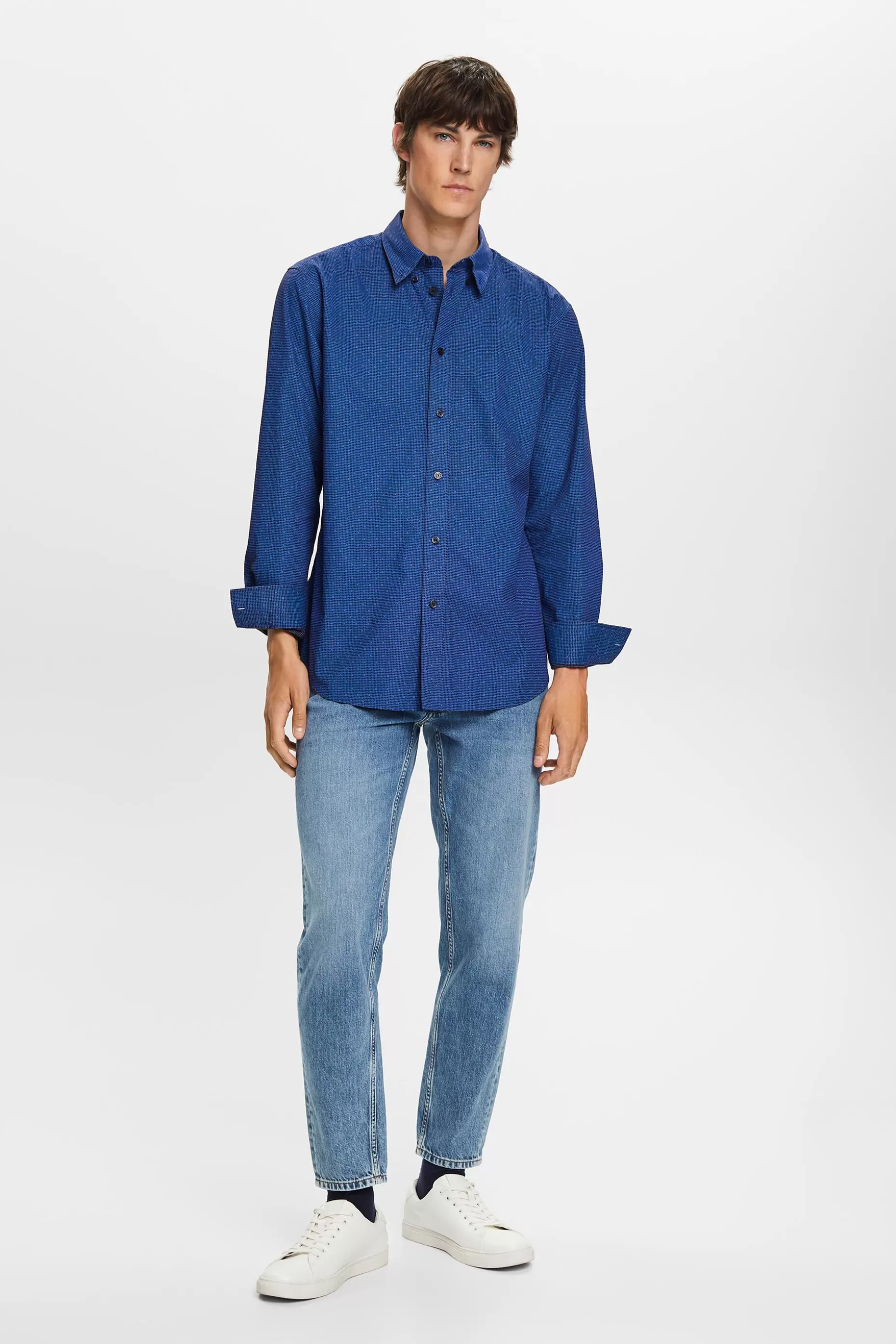 ESPRIT Patterned button-down shirt, 100% cotton at our Online Shop *Men Shirts