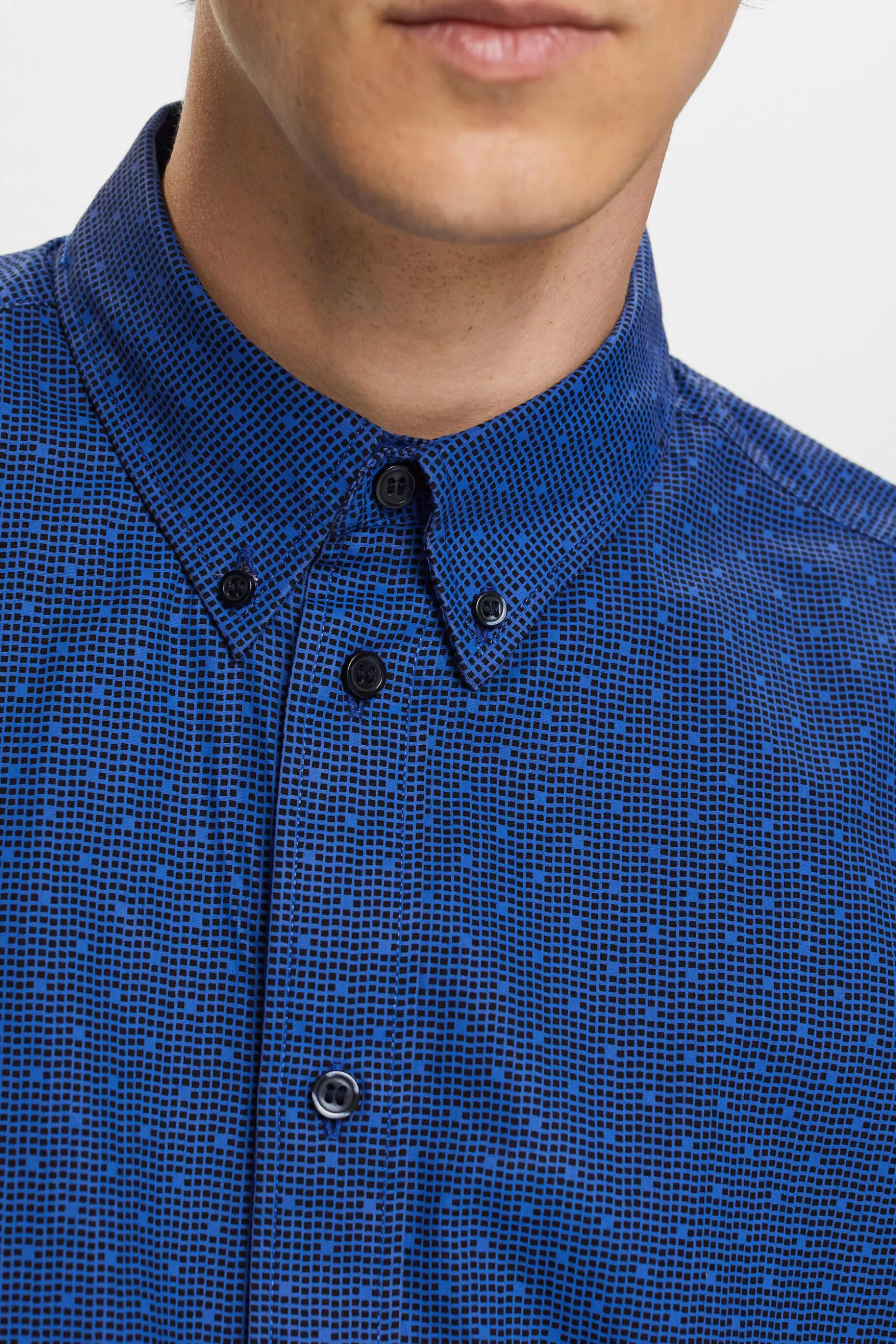 ESPRIT Patterned button-down shirt, 100% cotton at our Online Shop *Men Shirts