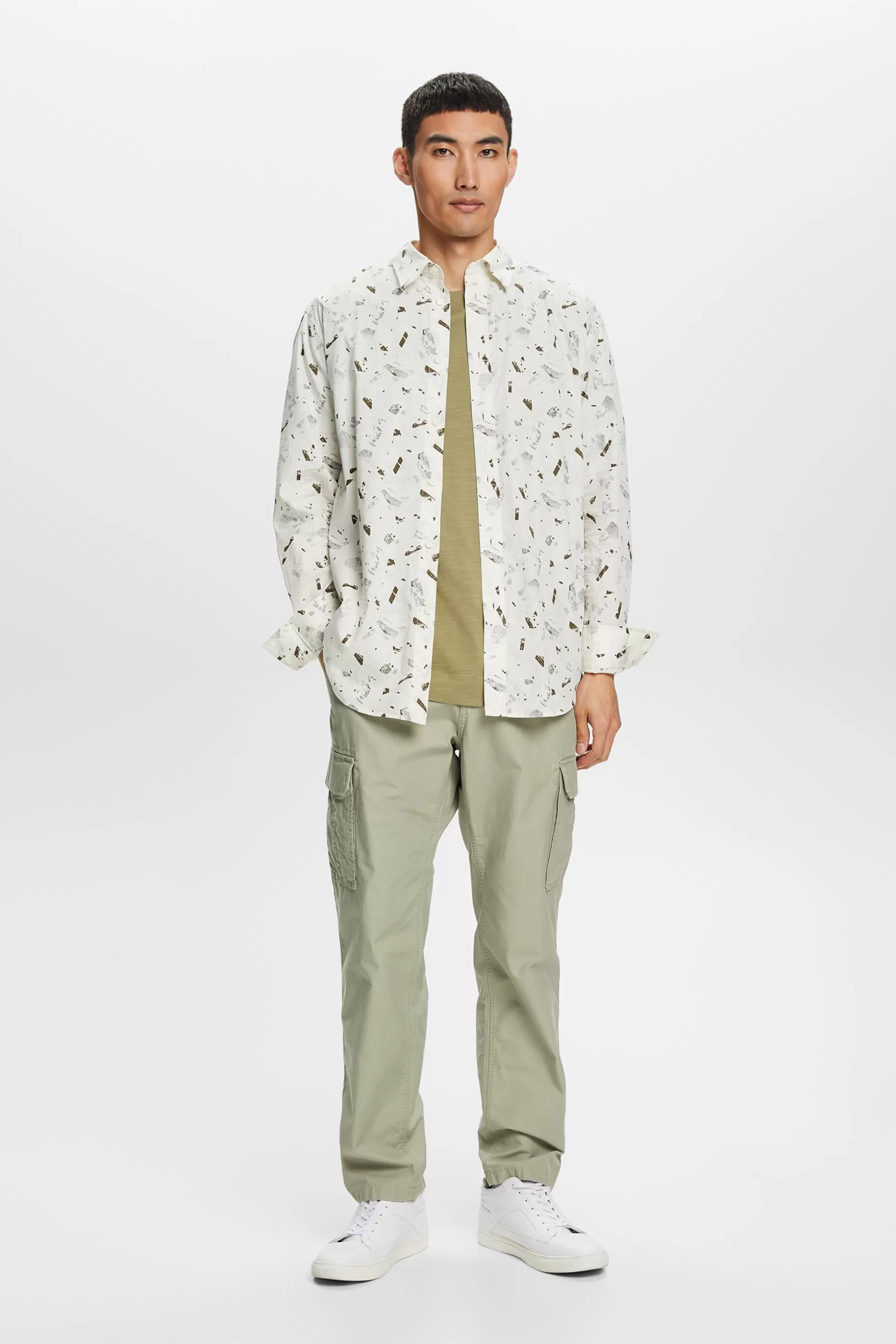 ESPRIT Patterned Cotton Shirt at our Online Shop *Men Shirts