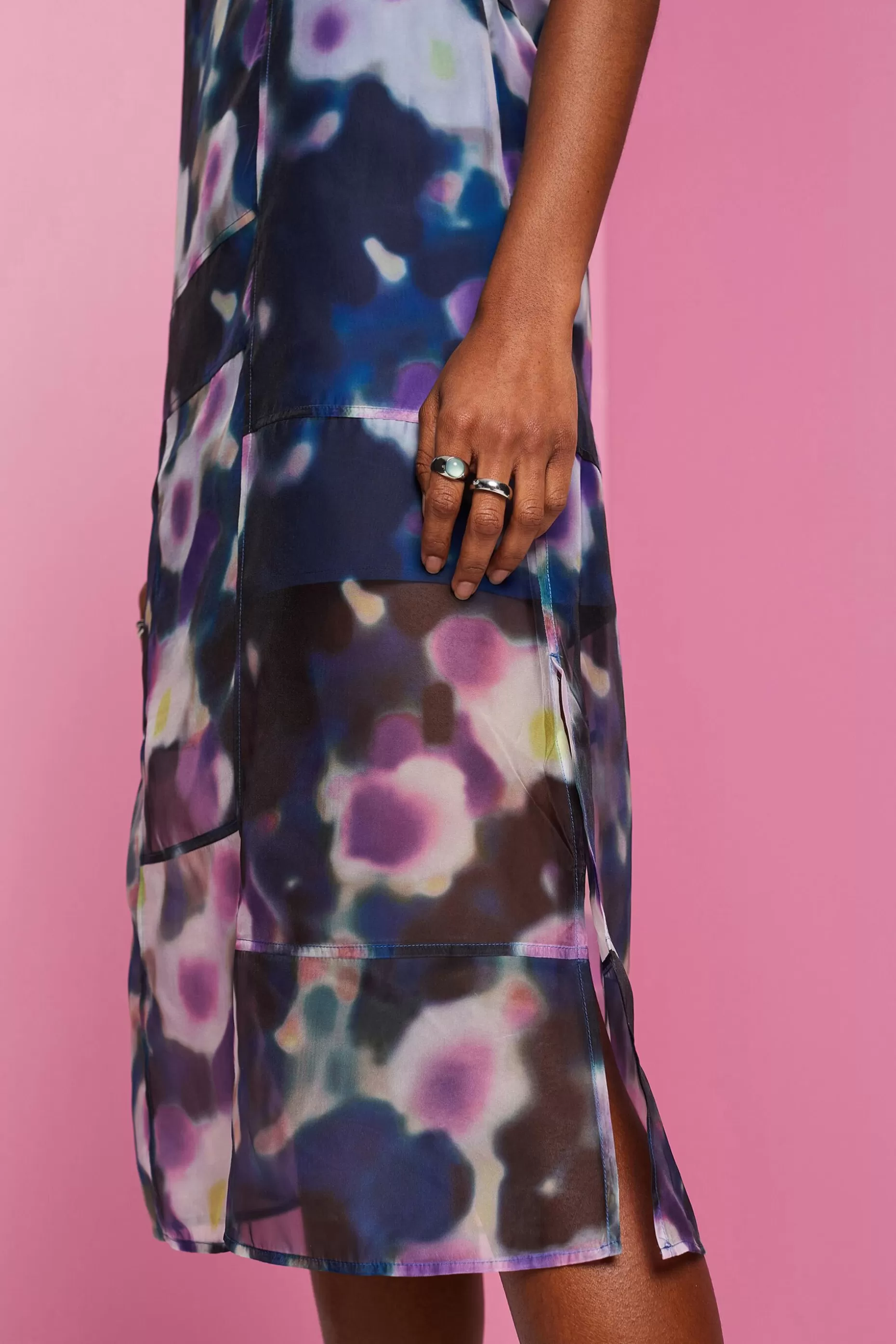 ESPRIT Patterned organza midi dress at our Online Shop *Women Dresses + Jumpsuits