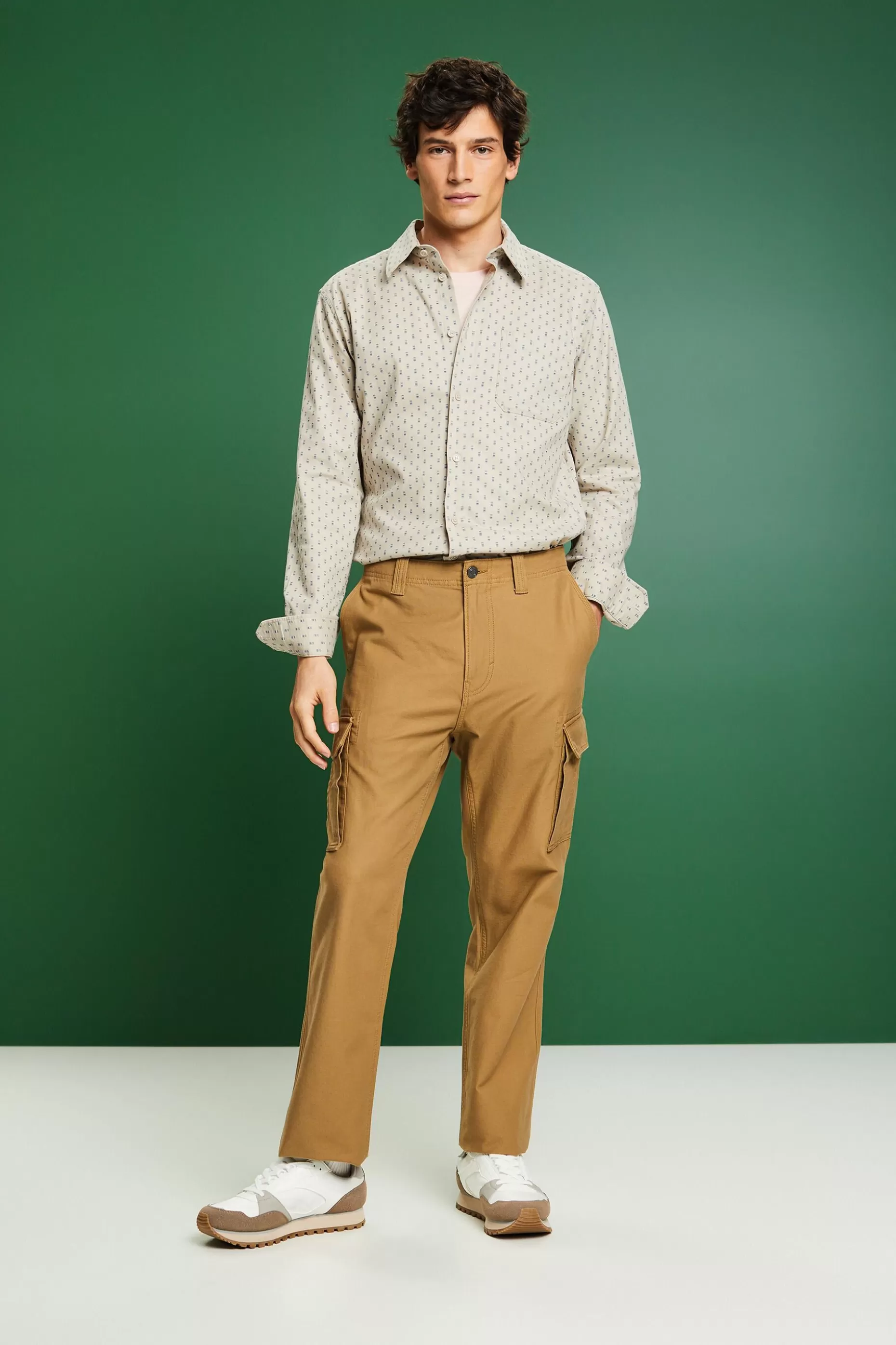 ESPRIT Patterned Twill Slim Fit Shirt at our Online Shop *Men Shirts