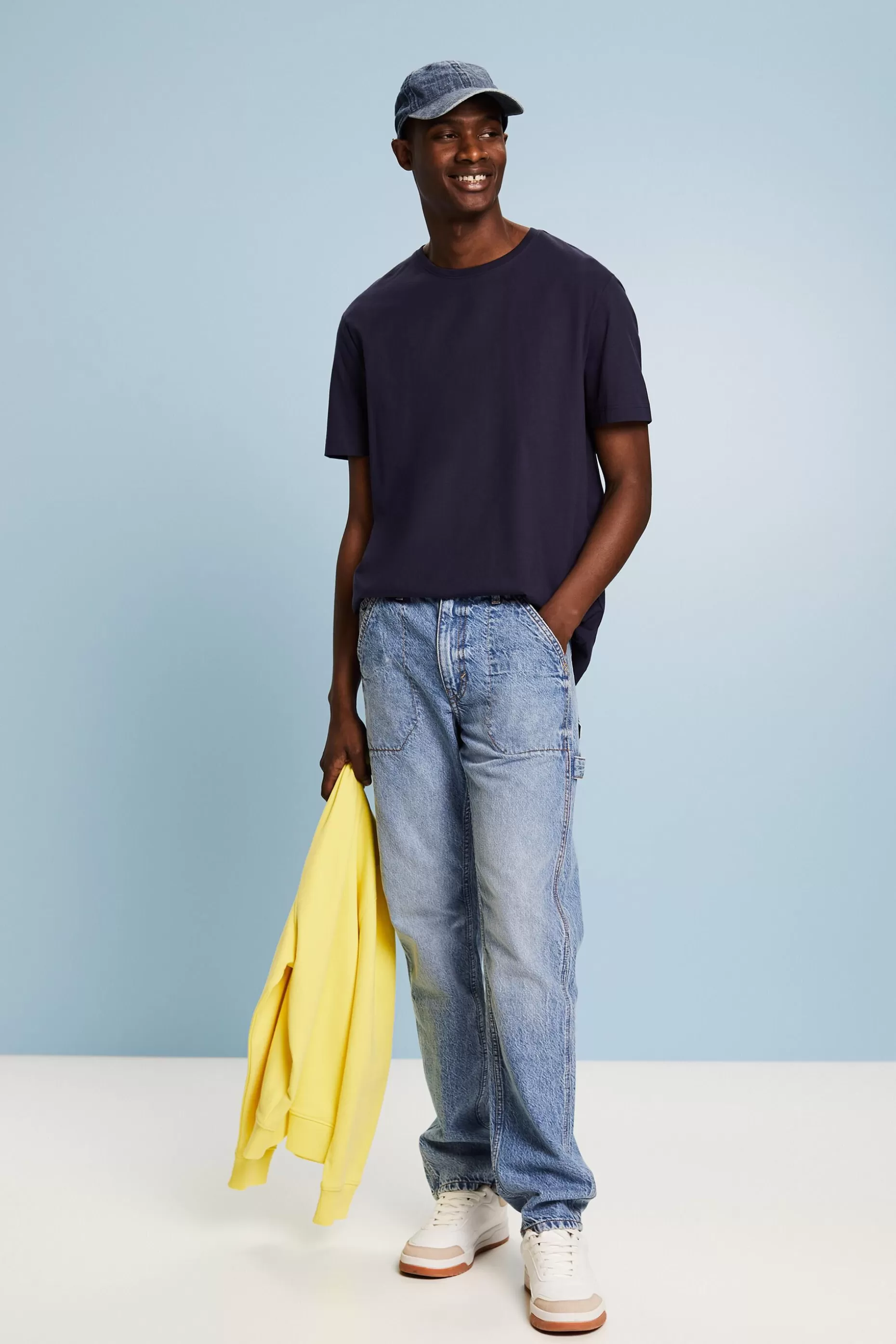 ESPRIT Pima Cotton Jersey Crewneck T-Shirt at our Online Shop *Men T-Shirts + Polos