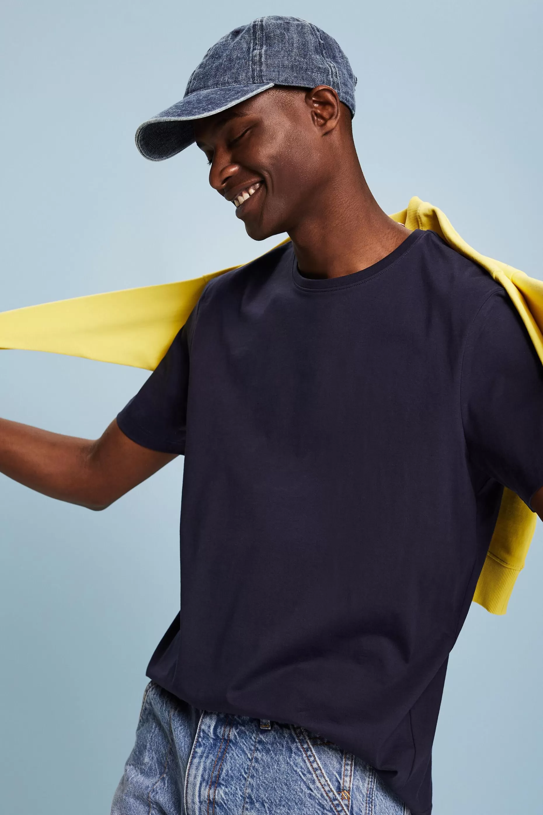 ESPRIT Pima Cotton Jersey Crewneck T-Shirt at our Online Shop *Men T-Shirts + Polos