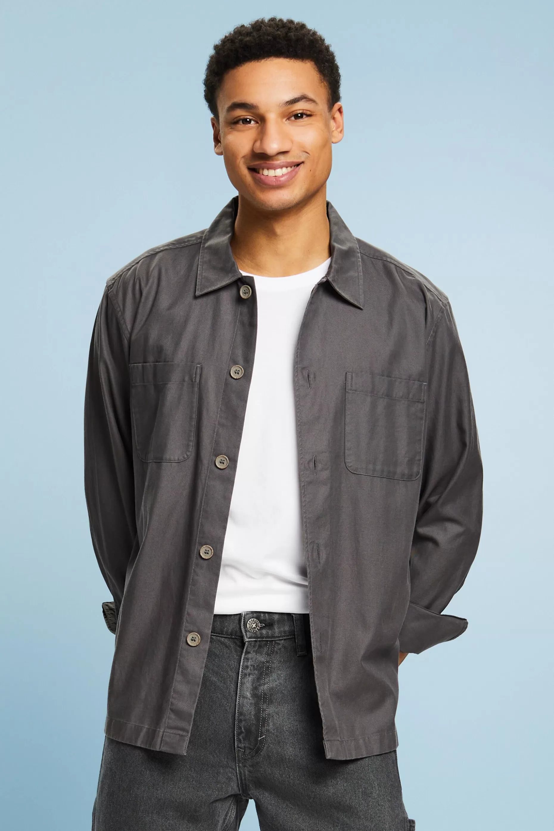 ESPRIT Pima Cotton Jersey Crewneck T-Shirt at our Online Shop *Men T-Shirts + Polos
