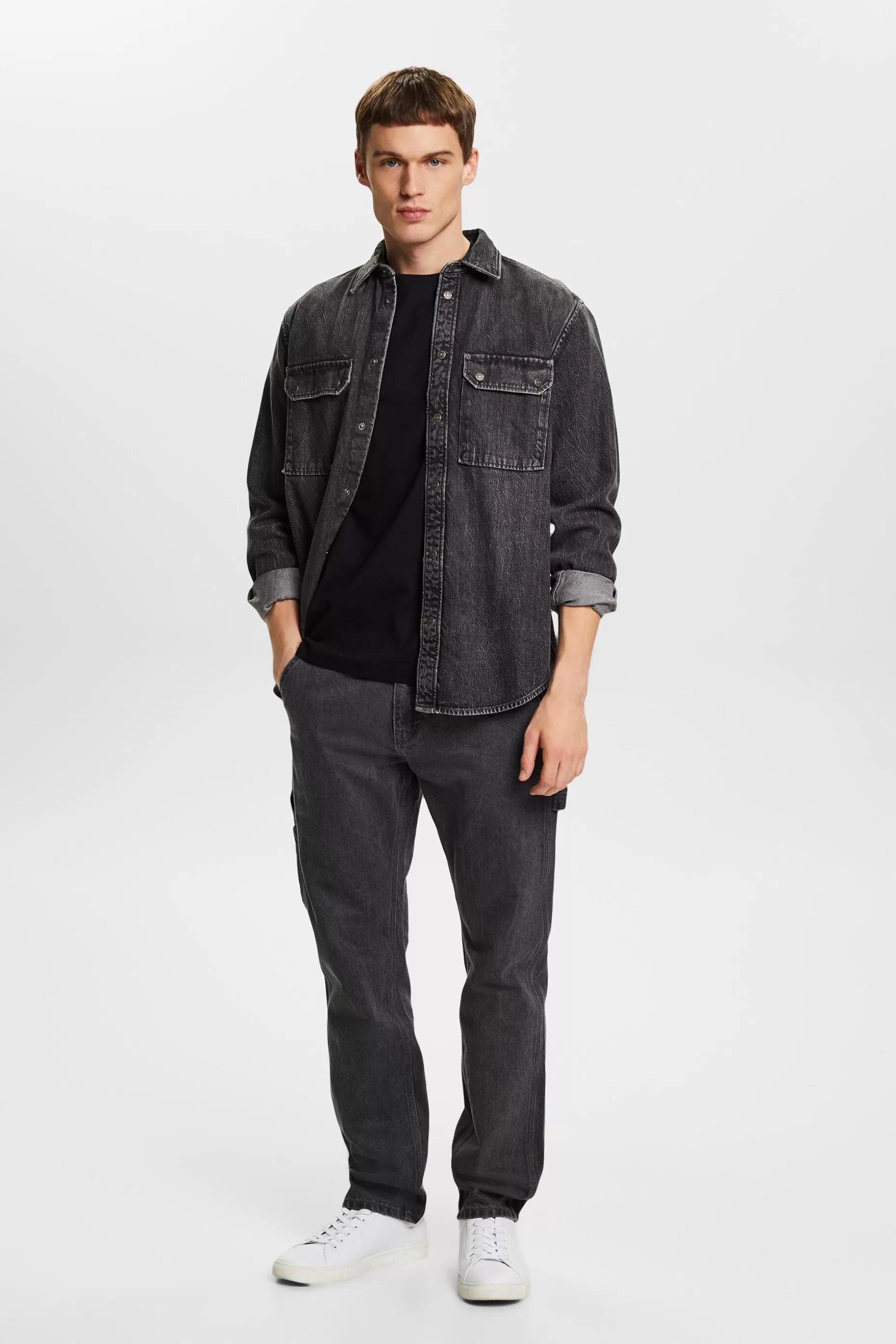 ESPRIT Pima Cotton Jersey Crewneck T-Shirt at our Online Shop *Men T-Shirts + Polos