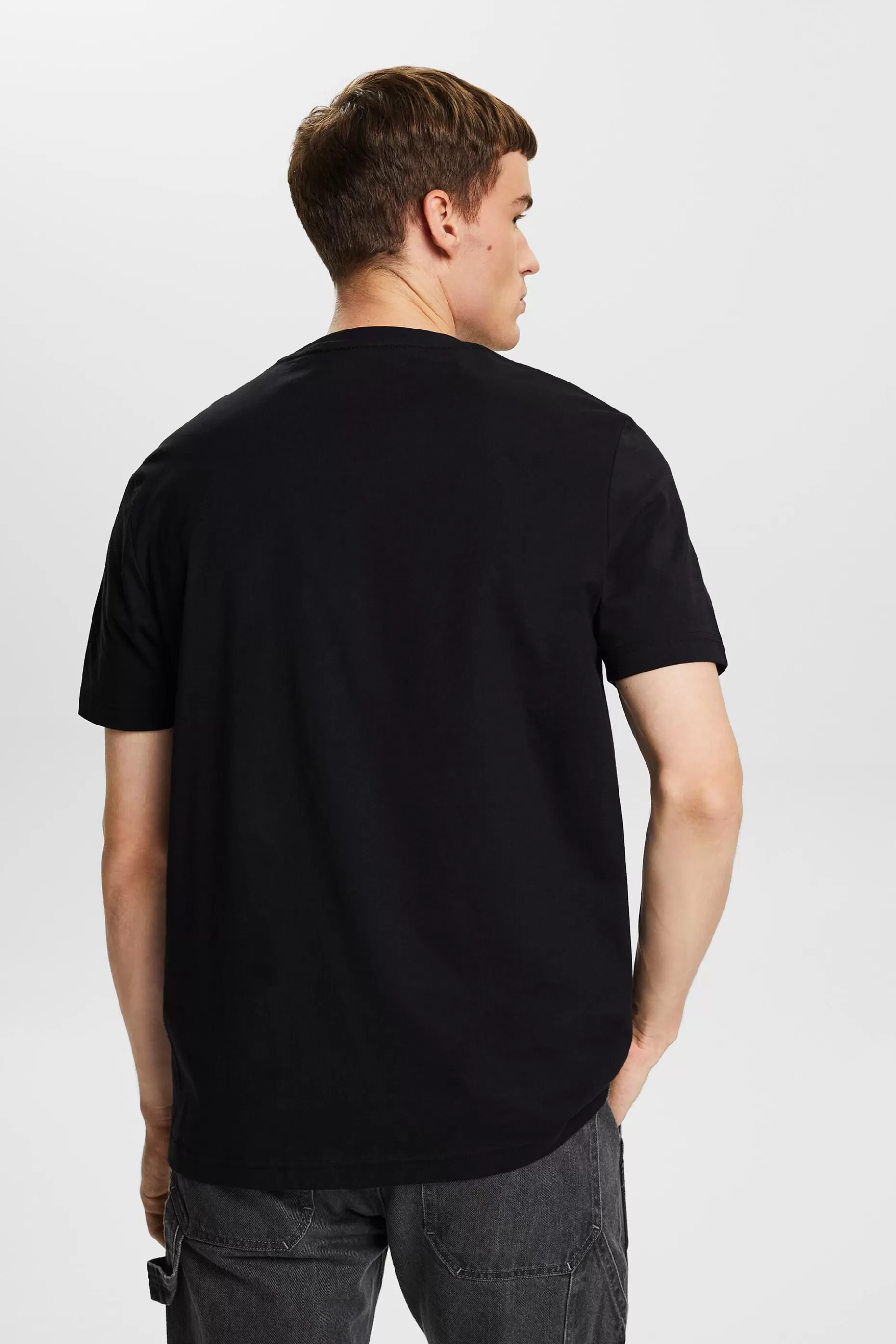 ESPRIT Pima Cotton Jersey Crewneck T-Shirt at our Online Shop *Men T-Shirts + Polos