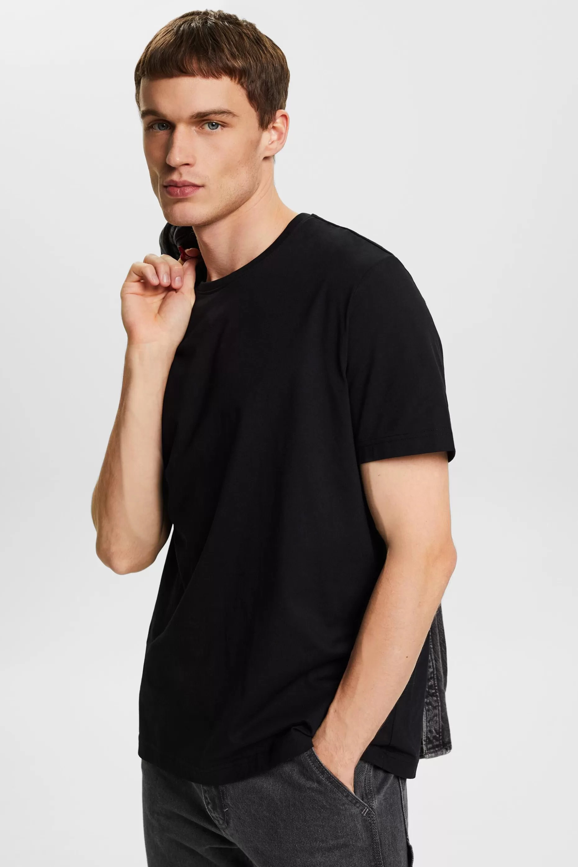 ESPRIT Pima Cotton Jersey Crewneck T-Shirt at our Online Shop *Men Premium Picks