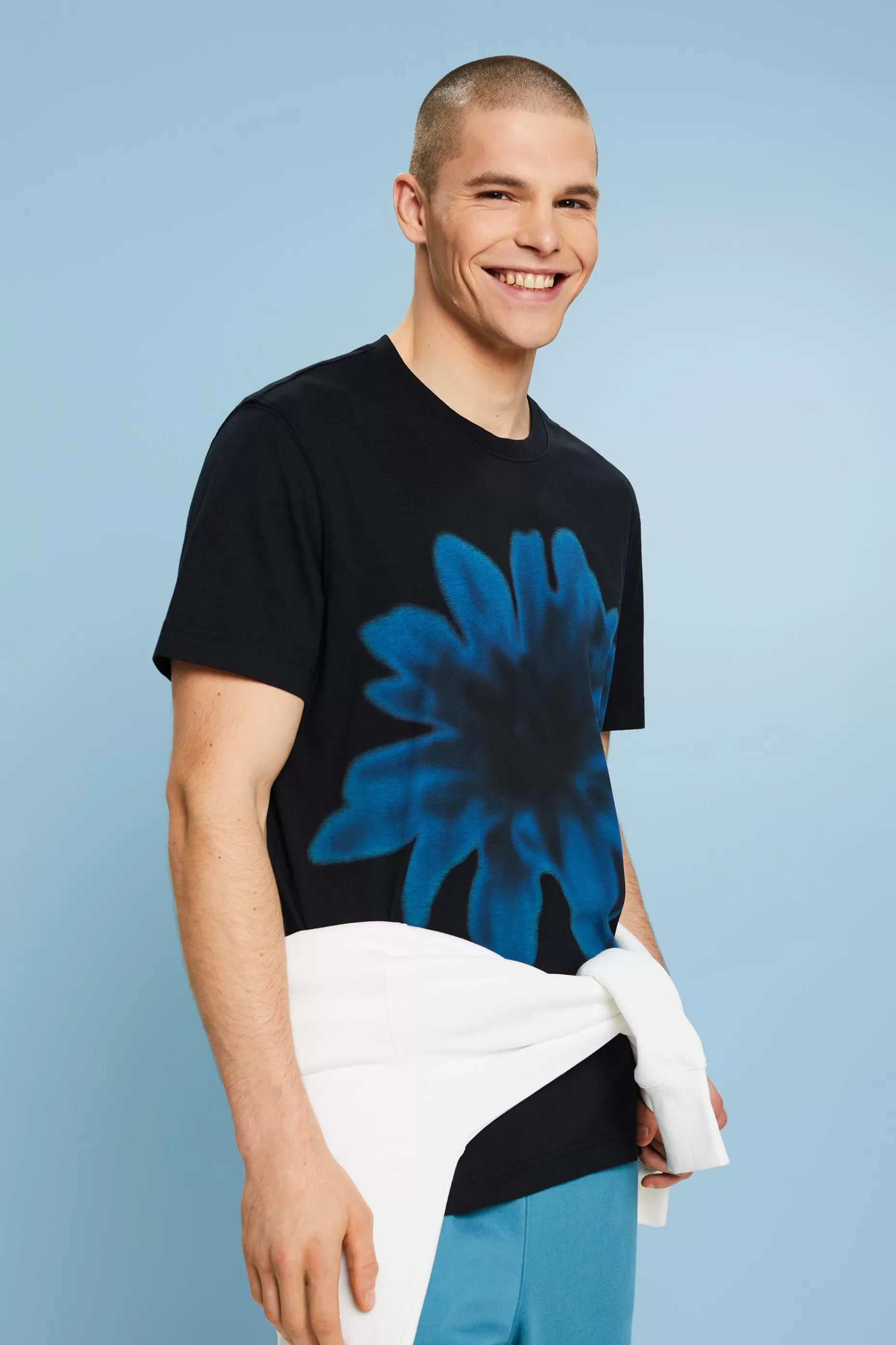 ESPRIT Pima Cotton Print T-Shirt at our Online Shop *Men T-Shirts + Polos
