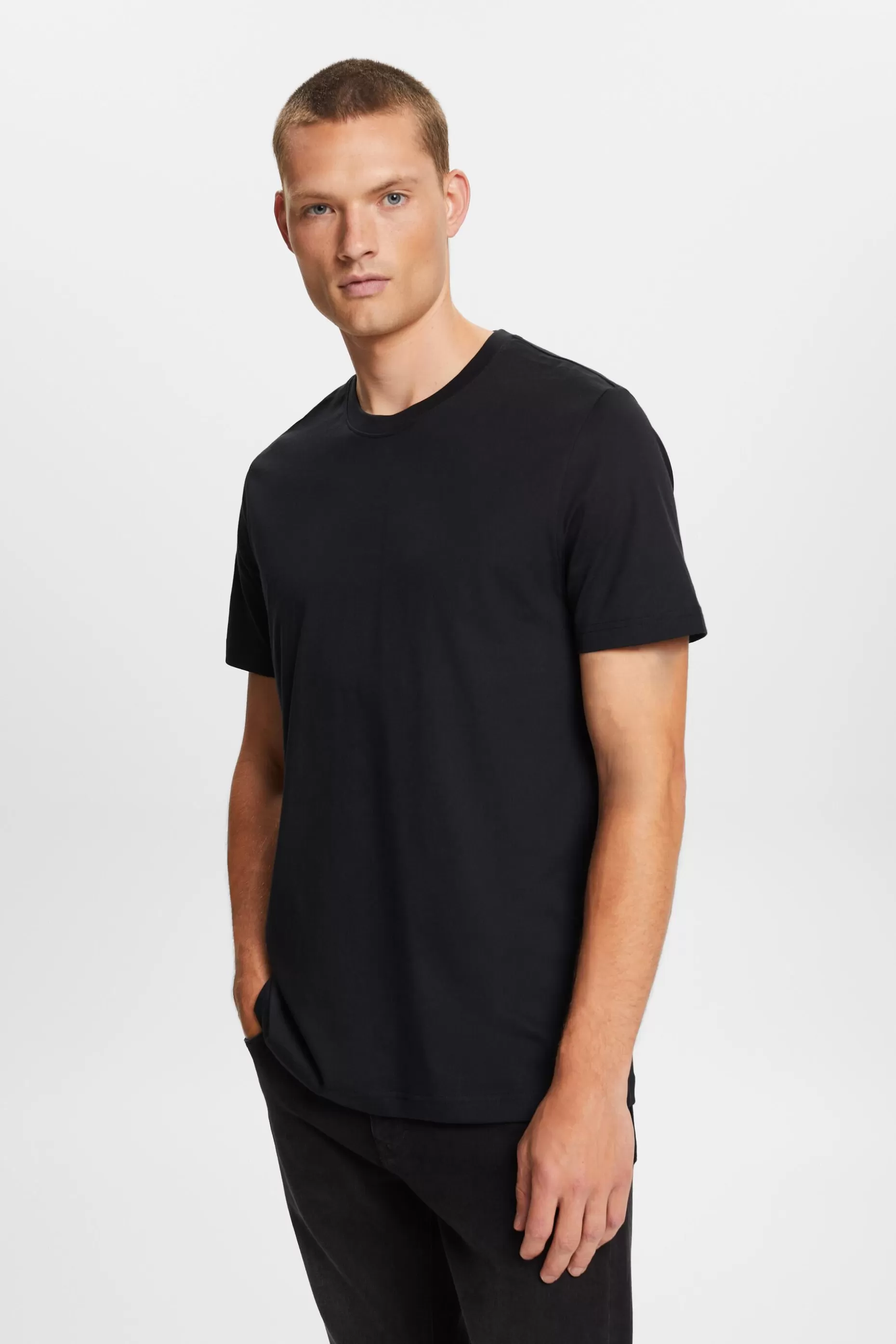 ESPRIT Pima Cotton-Jersey Crewneck T-Shirt at our Online Shop * Sale Under $30
