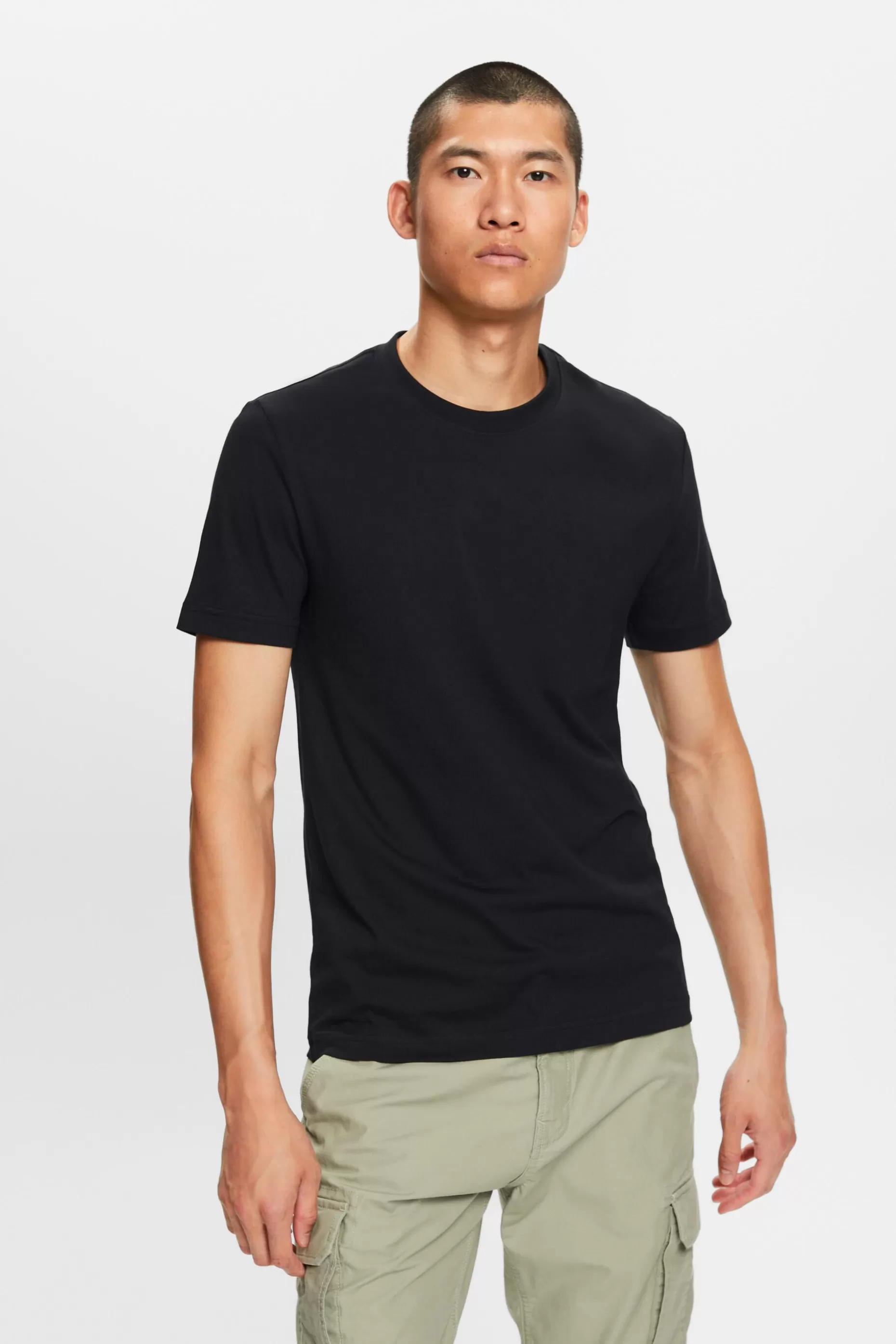 ESPRIT Pima Cotton-Jersey Crewneck T-Shirt at our Online Shop * Sale Under $30