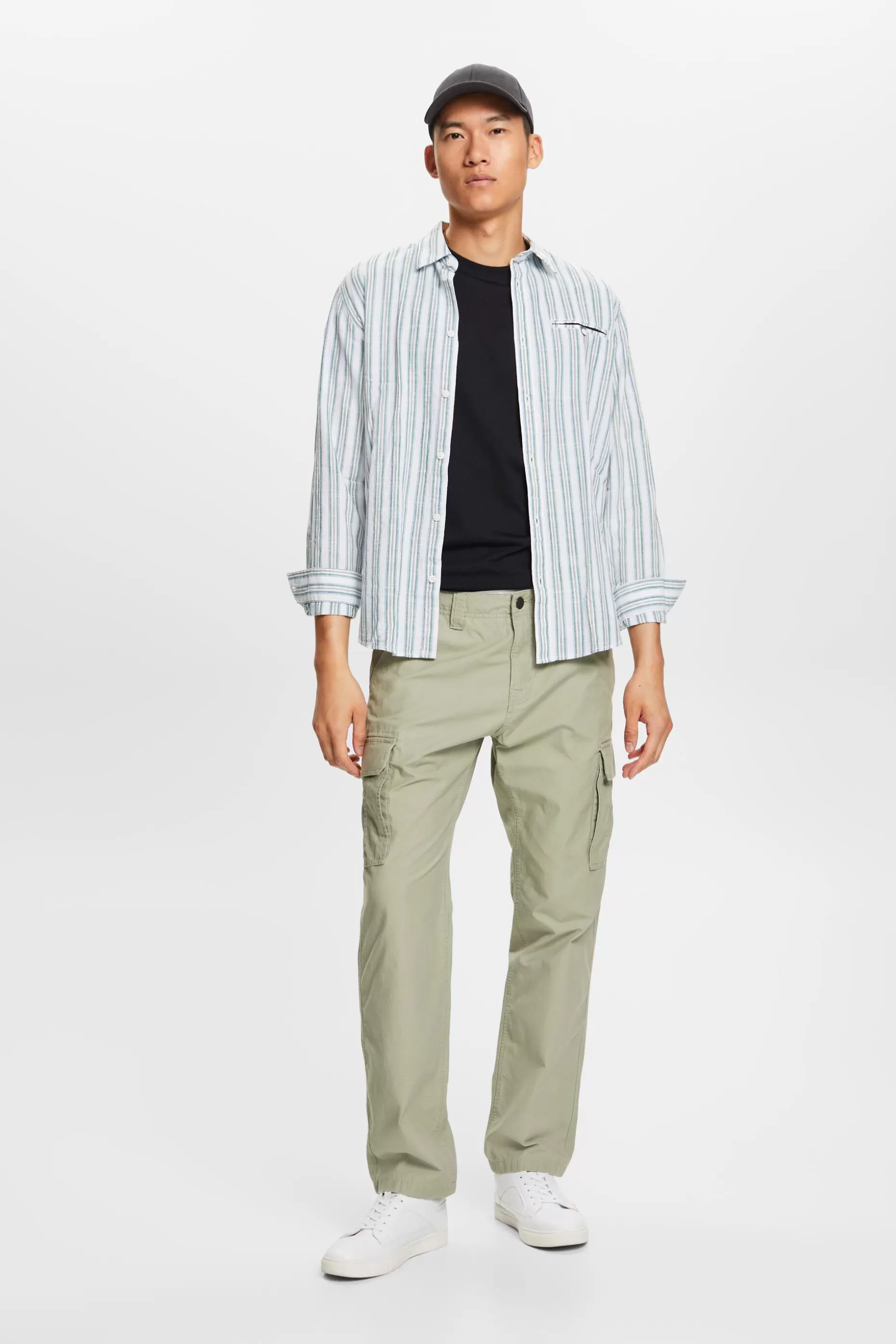 ESPRIT Pima Cotton-Jersey Crewneck T-Shirt at our Online Shop * Sale Under $30