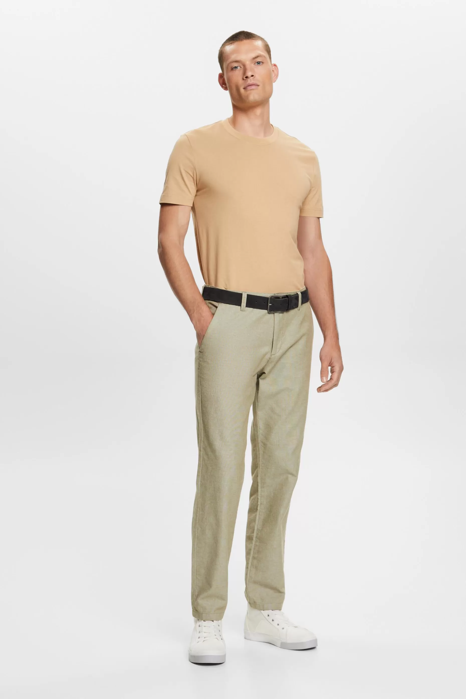 ESPRIT Pima Cotton-Jersey Crewneck T-Shirt at our Online Shop *Men T-Shirts + Polos
