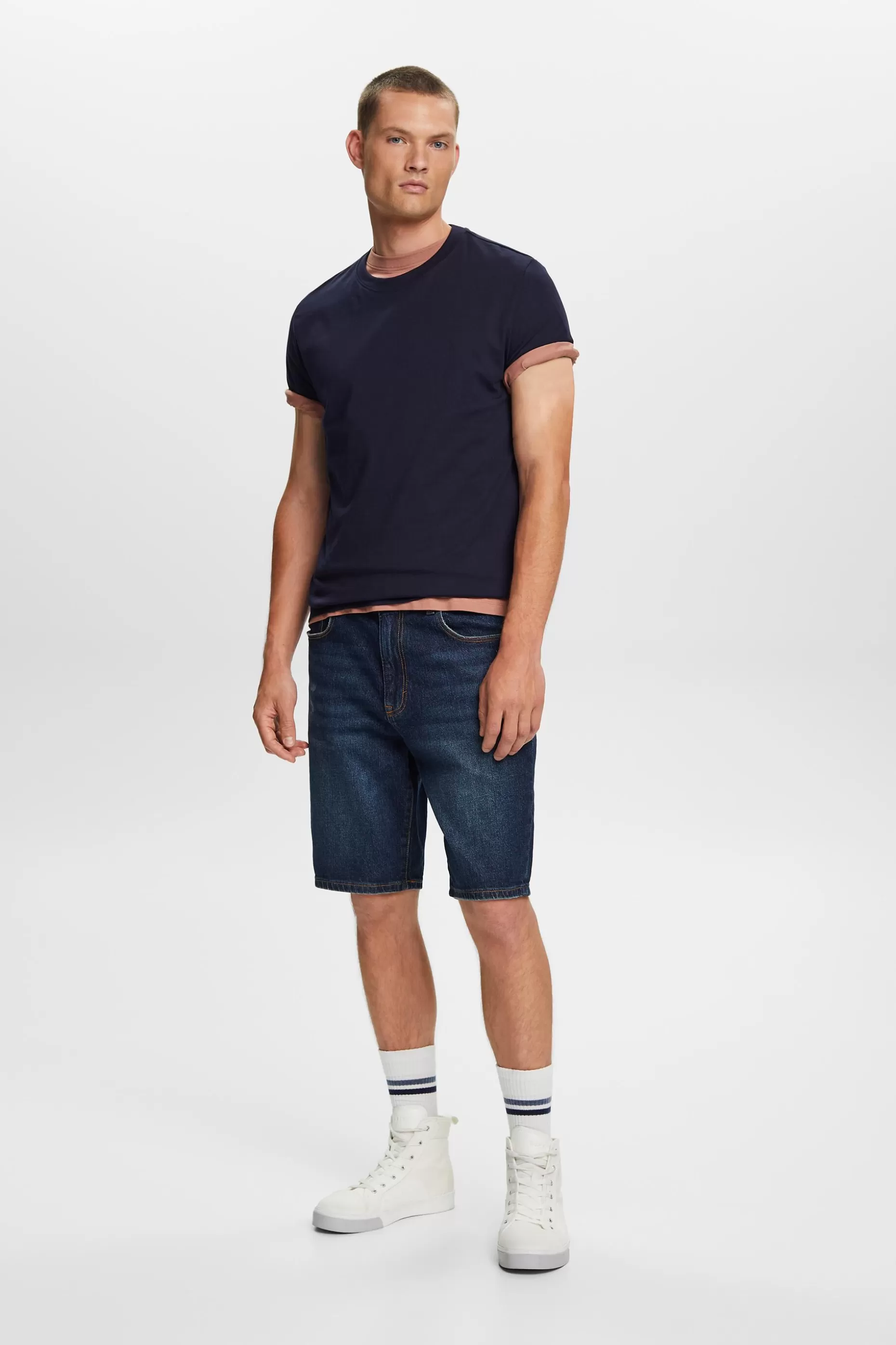 ESPRIT Pima Cotton-Jersey Crewneck T-Shirt at our Online Shop *Men T-Shirts + Polos