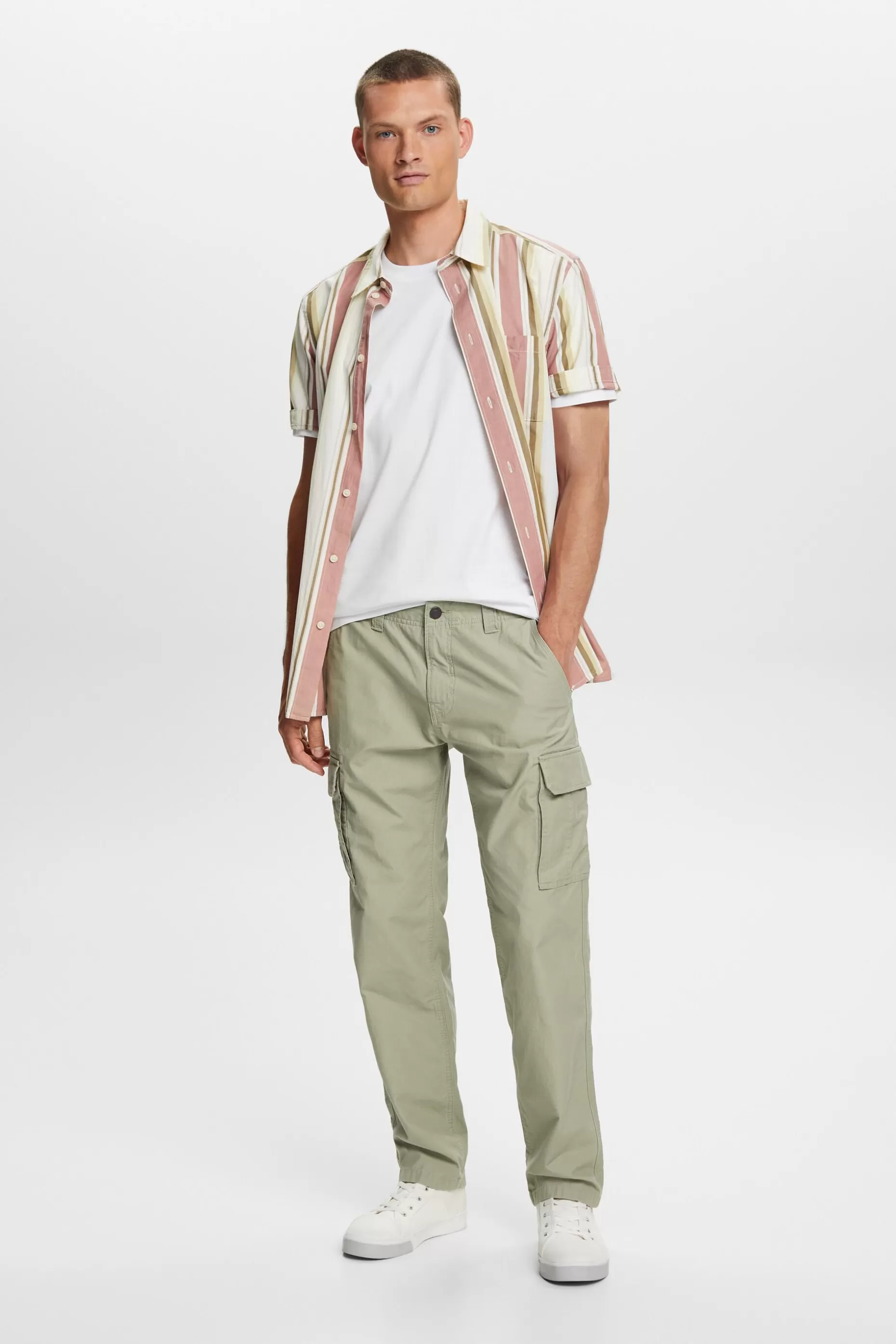 ESPRIT Pima Cotton-Jersey Crewneck T-Shirt at our Online Shop *Men T-Shirts + Polos