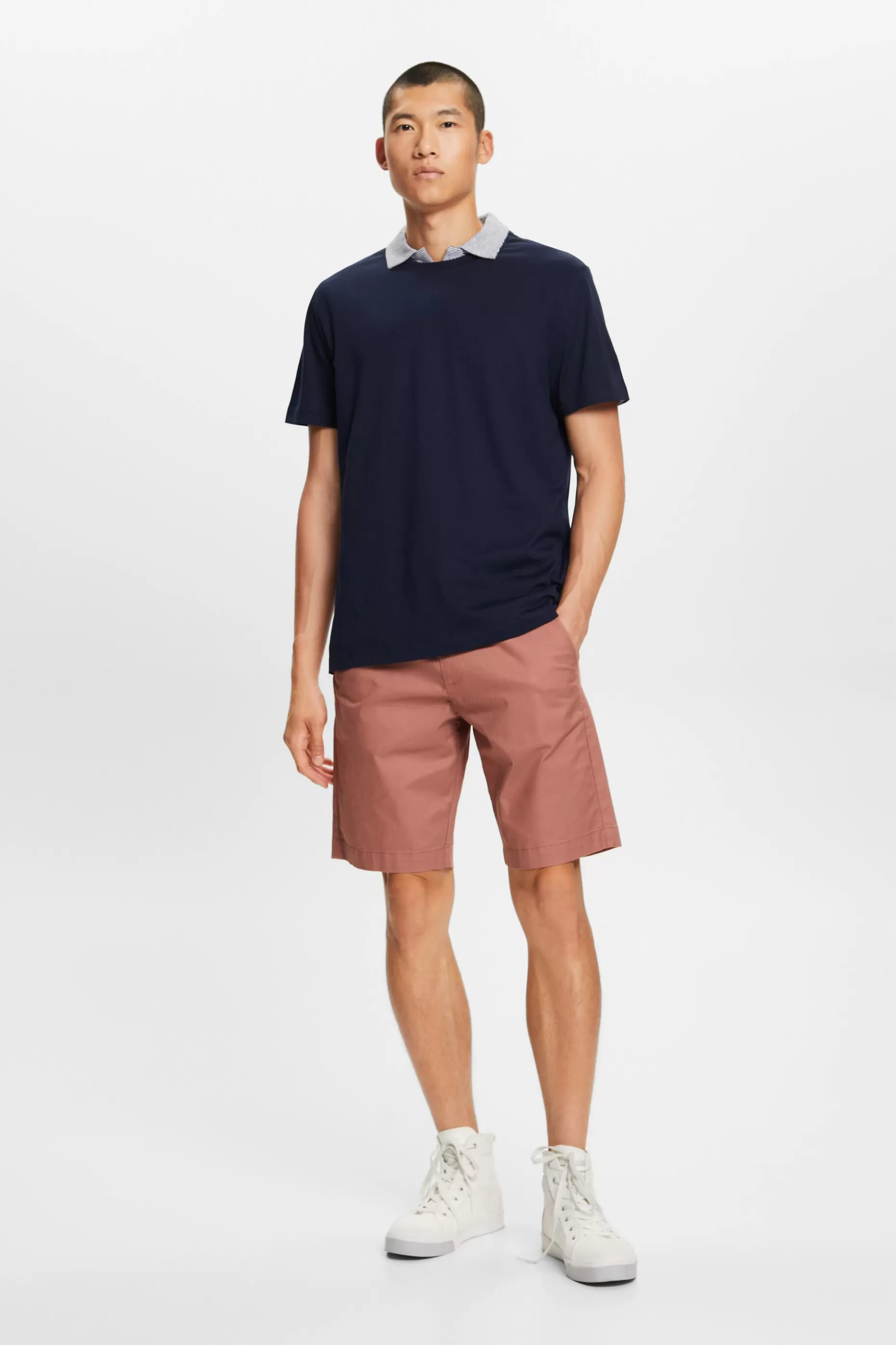 ESPRIT Pima Cotton-Jersey Crewneck T-Shirt at our Online Shop *Men T-Shirts + Polos