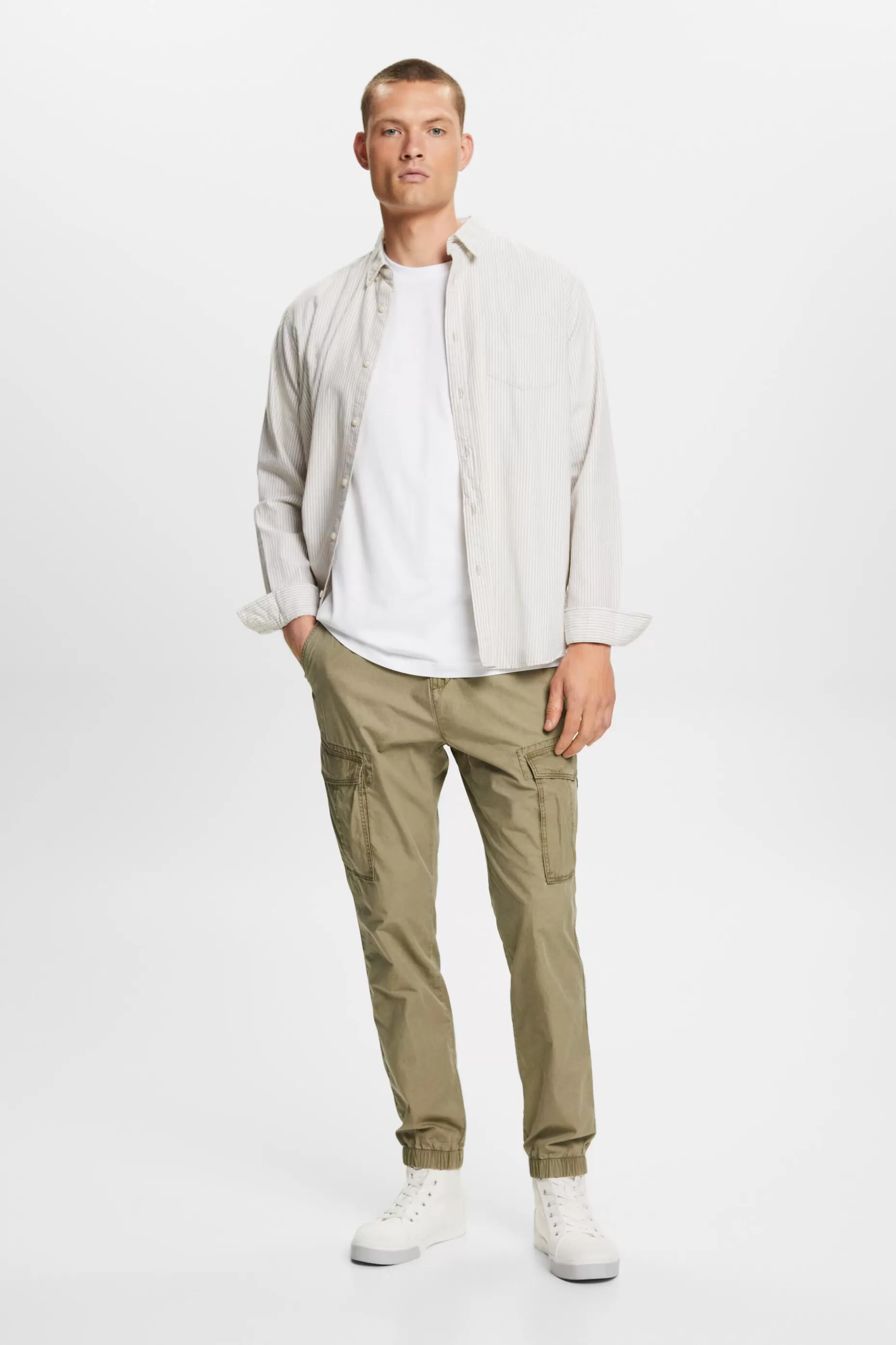 ESPRIT Pima Cotton-Jersey Crewneck T-Shirt at our Online Shop *Men T-Shirts + Polos