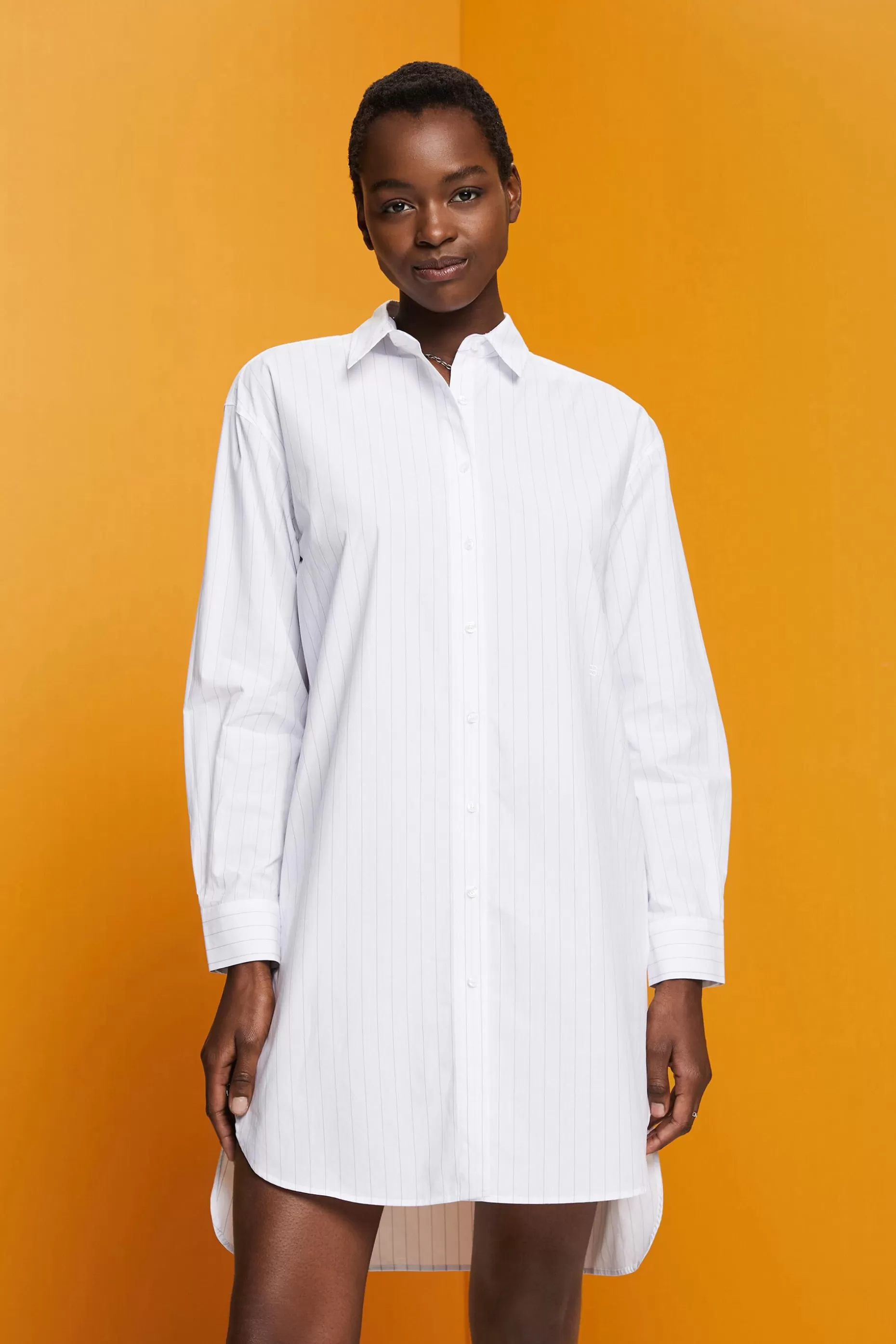 ESPRIT Pinstriped shirt dress, 100% cotton at our Online Shop * Sale Under $75