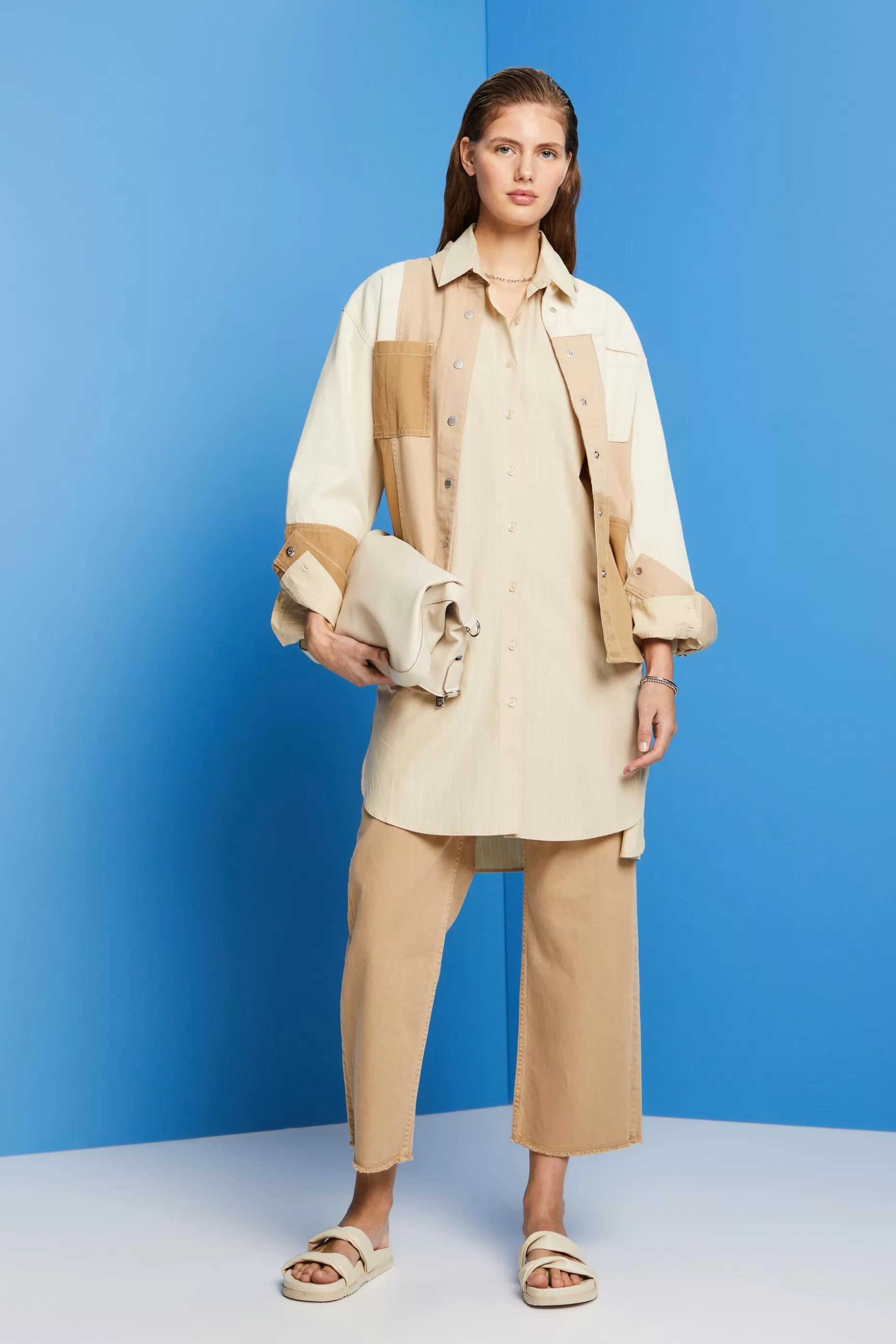 ESPRIT Pinstriped shirt dress, 100% cotton at our Online Shop *Women Dresses + Jumpsuits