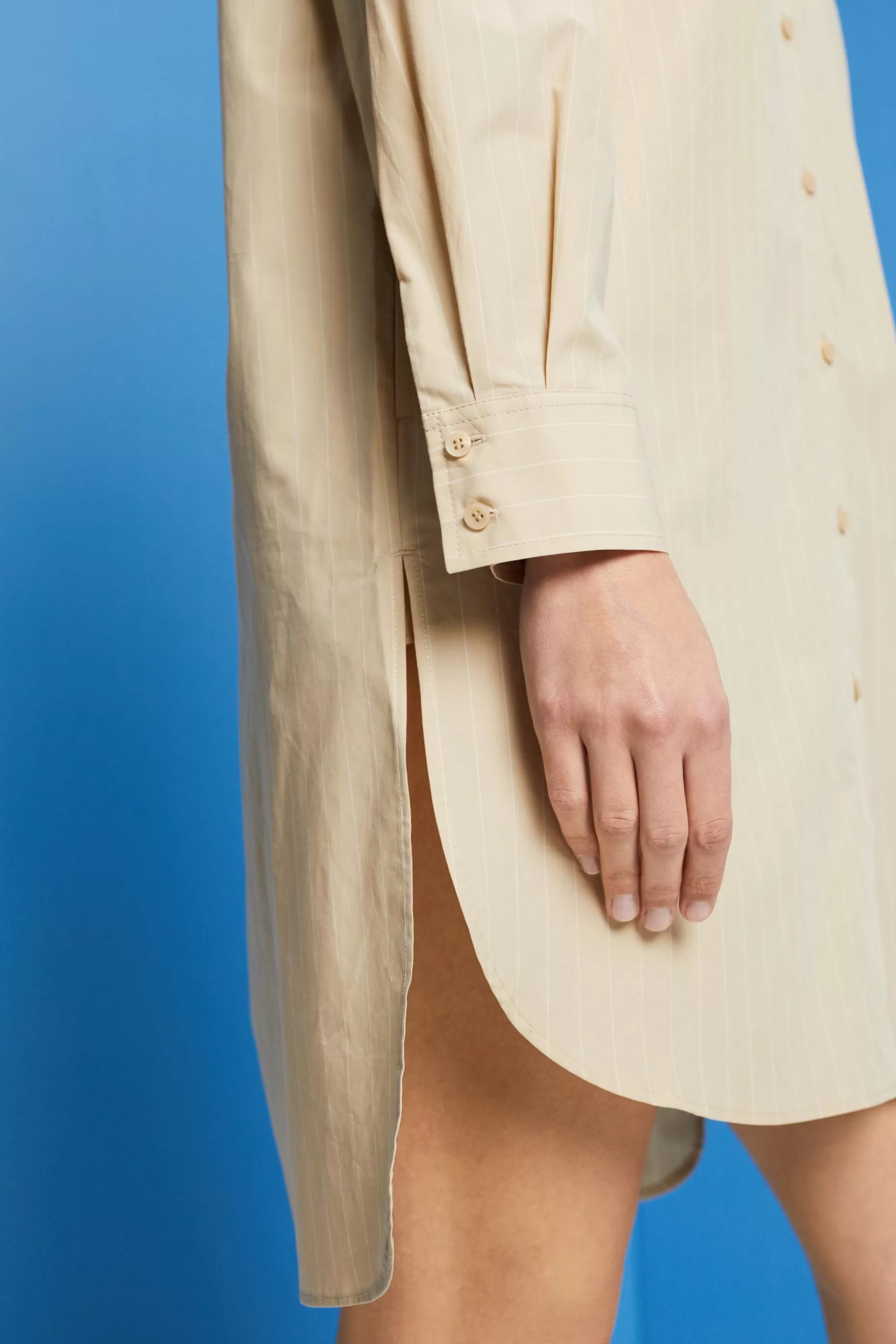 ESPRIT Pinstriped shirt dress, 100% cotton at our Online Shop *Women Dresses + Jumpsuits