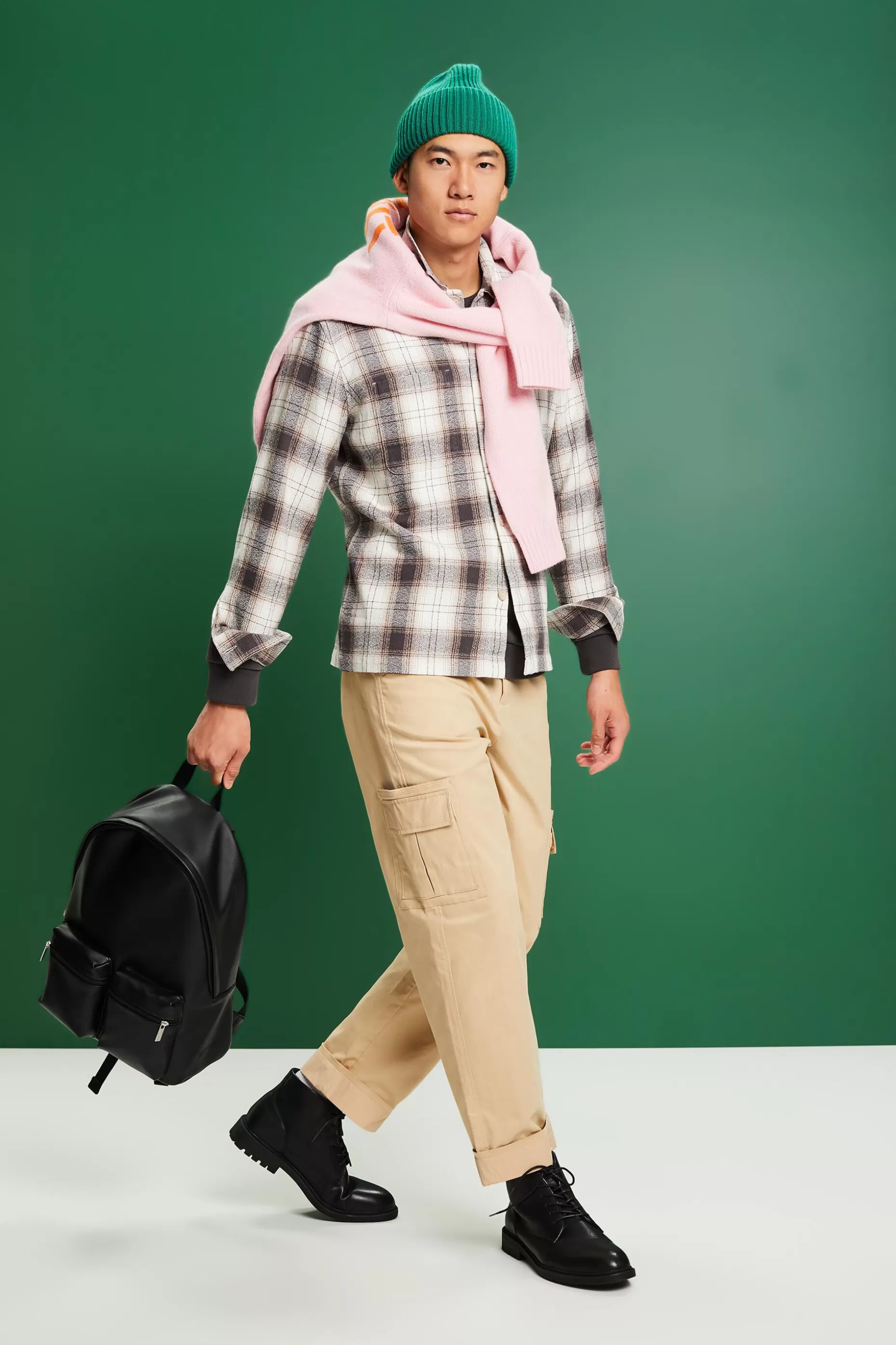ESPRIT Plaid Cotton Flannel Shirt at our Online Shop *Men Shirts