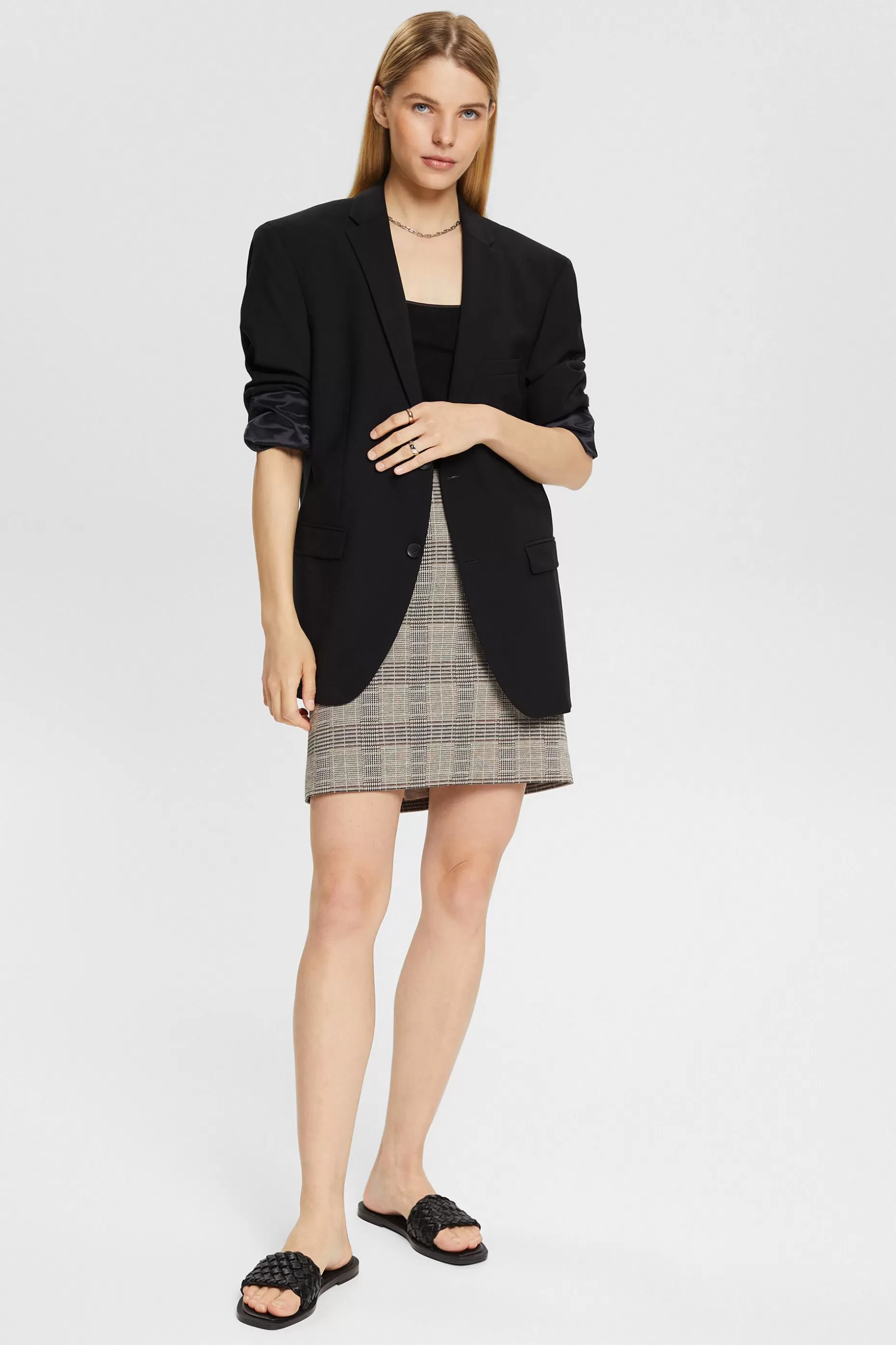 ESPRIT Plaid Mini Skirt at our Online Shop *Women Blazers
