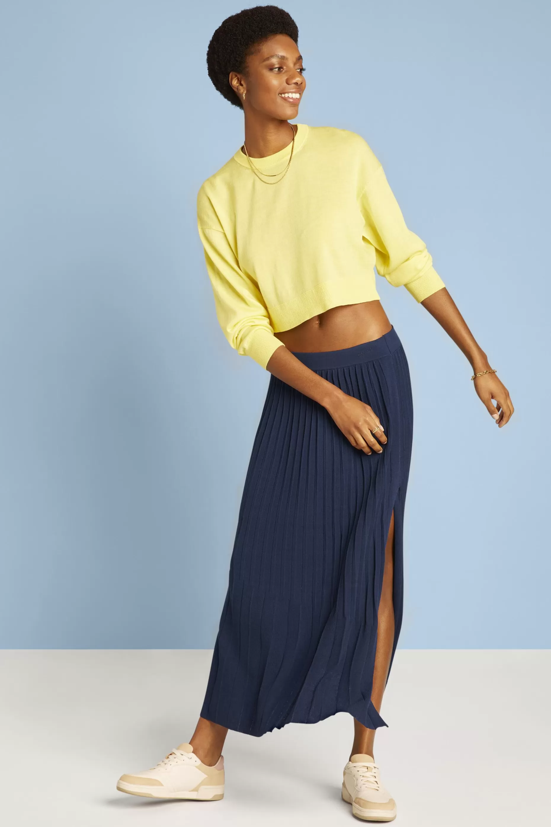 ESPRIT Pleated Knit Midi Skirt at our Online Shop *Women Skirts + Shorts